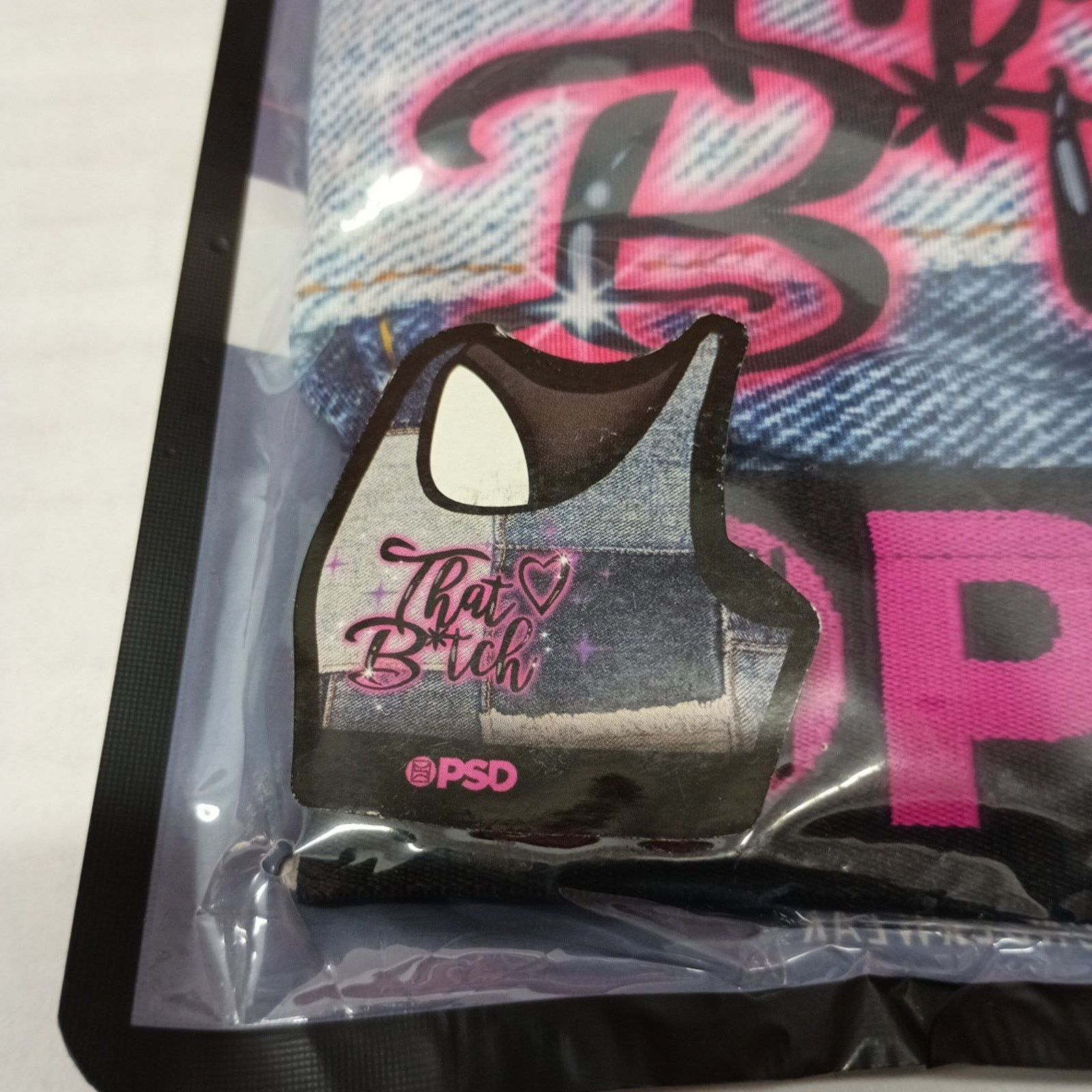Other PSD That B*tch Sports Bra Patchwork Size S Multicolor NIP Size ONE SIZE - 3 Thumbnail