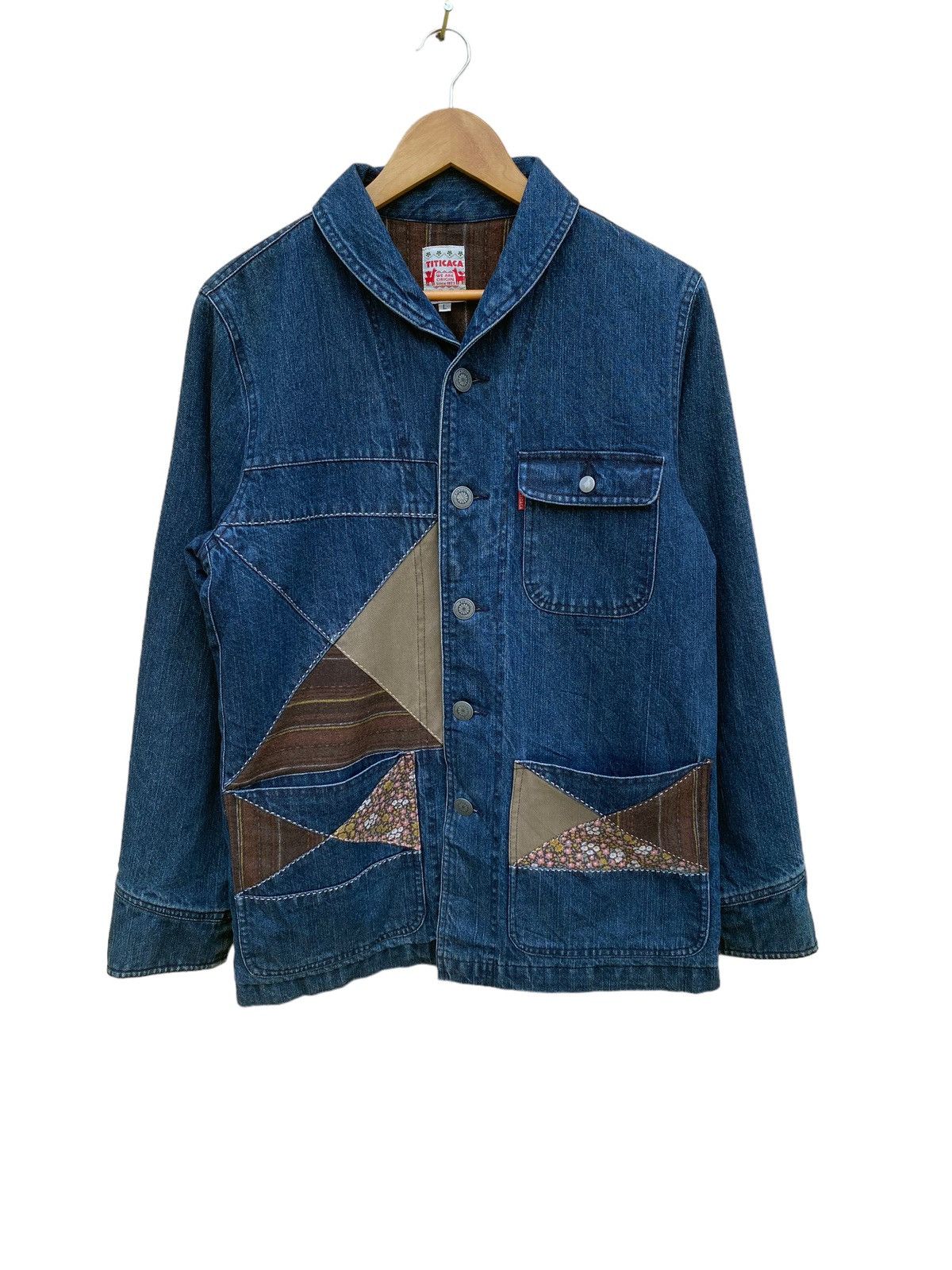Japanese Brand Vintage titicaca patchwork sashiko boro design jacket Size US L / EU 52-54 / 3 - 5 Thumbnail