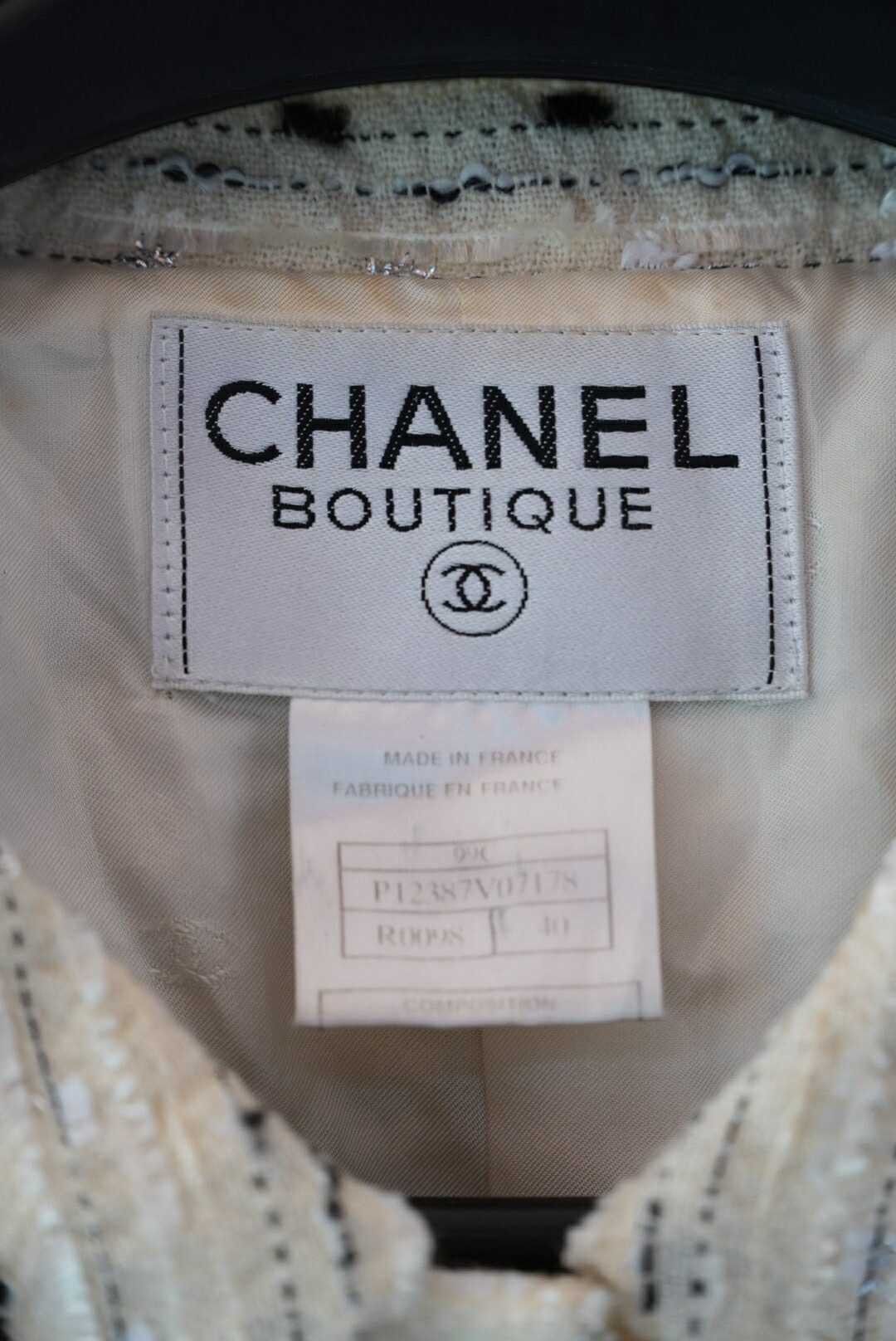 Chanel Chanel Boutique Single Breasted Boucle Tweed Jacket Size M / US 6-8 / IT 42-44 - 6 Thumbnail