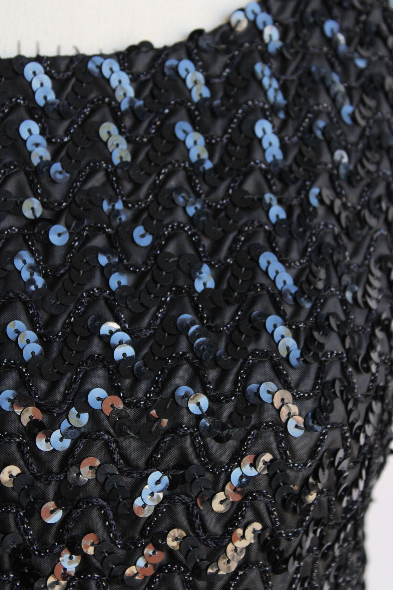 Vintage Vintage 1960s Top, Sequinned Blouse, Beaded Shirt Size L / US 10 / IT 46 - 4 Thumbnail