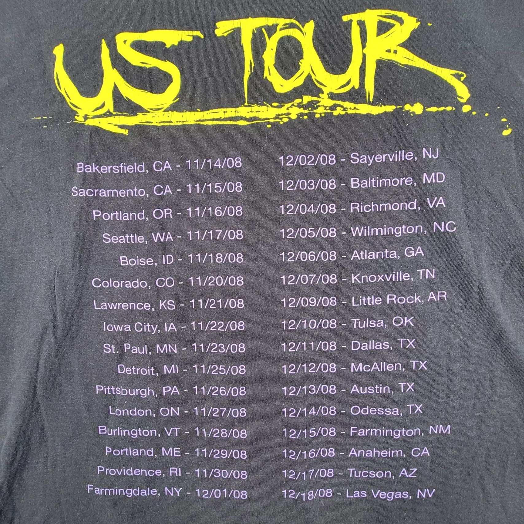 Vintage VINTAGE Job For A Cowboy Tshirt Band Metal Y2K Rock Art US Tour 2XL Black Mens Shirt Size US XXL / EU 58 / 5 - 4 Thumbnail