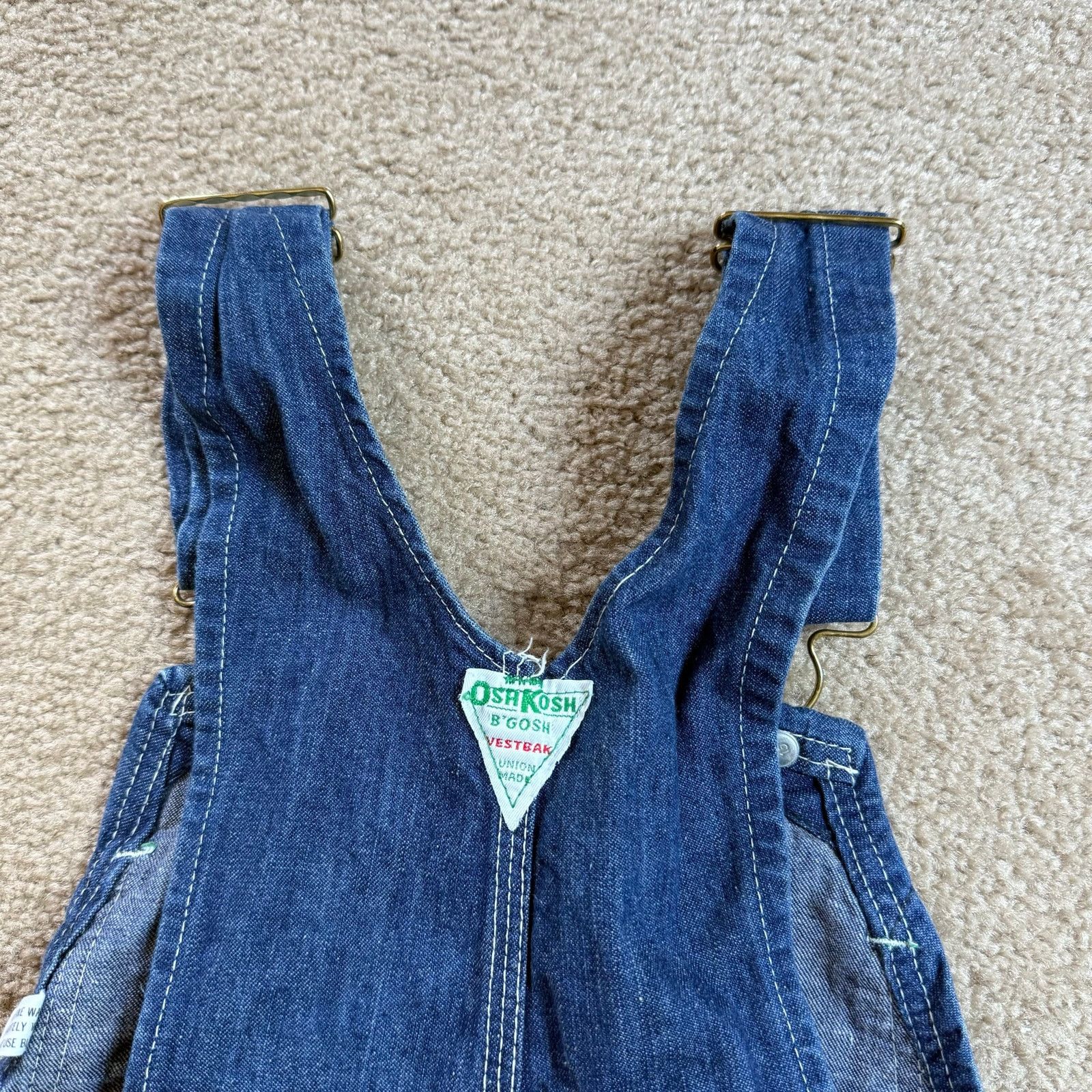 Oshkosh Vintage Sanforized Union Made OshKosh B’Gosh Denim Overalls Size US 32 / EU 48 - 5 Thumbnail