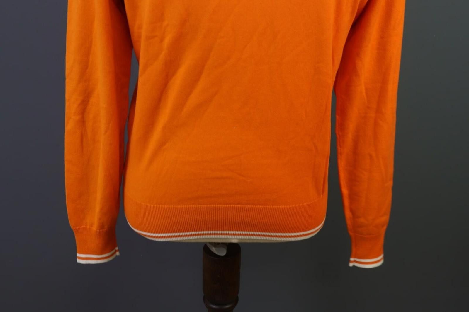Romeo Gigli Romeo Gigli Orange V-Neck Cashmere Knit Sweater Size M Size US M / EU 48-50 / 2 - 12 Thumbnail