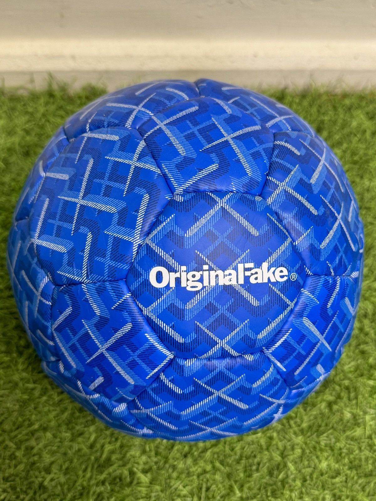 Kaws × Original Fake Original Fake Futsal Soccer Ball Rare Blue | Grailed