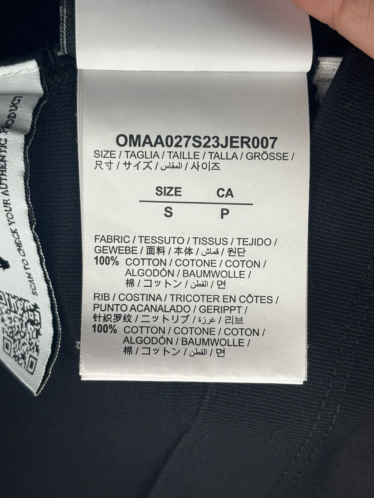 Off-White Offwhite hands over arrows tee black/white Size US S / EU 44-46 / 1 - 12 Thumbnail