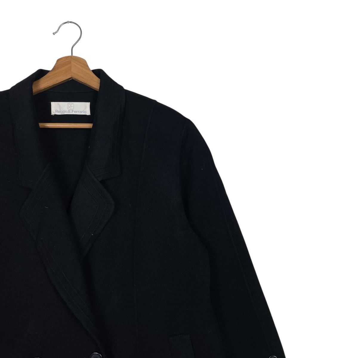 Other Reggio E. Ferrario Double Breasted Wool Coat Size L / US 10 / IT 46 - 5 Thumbnail