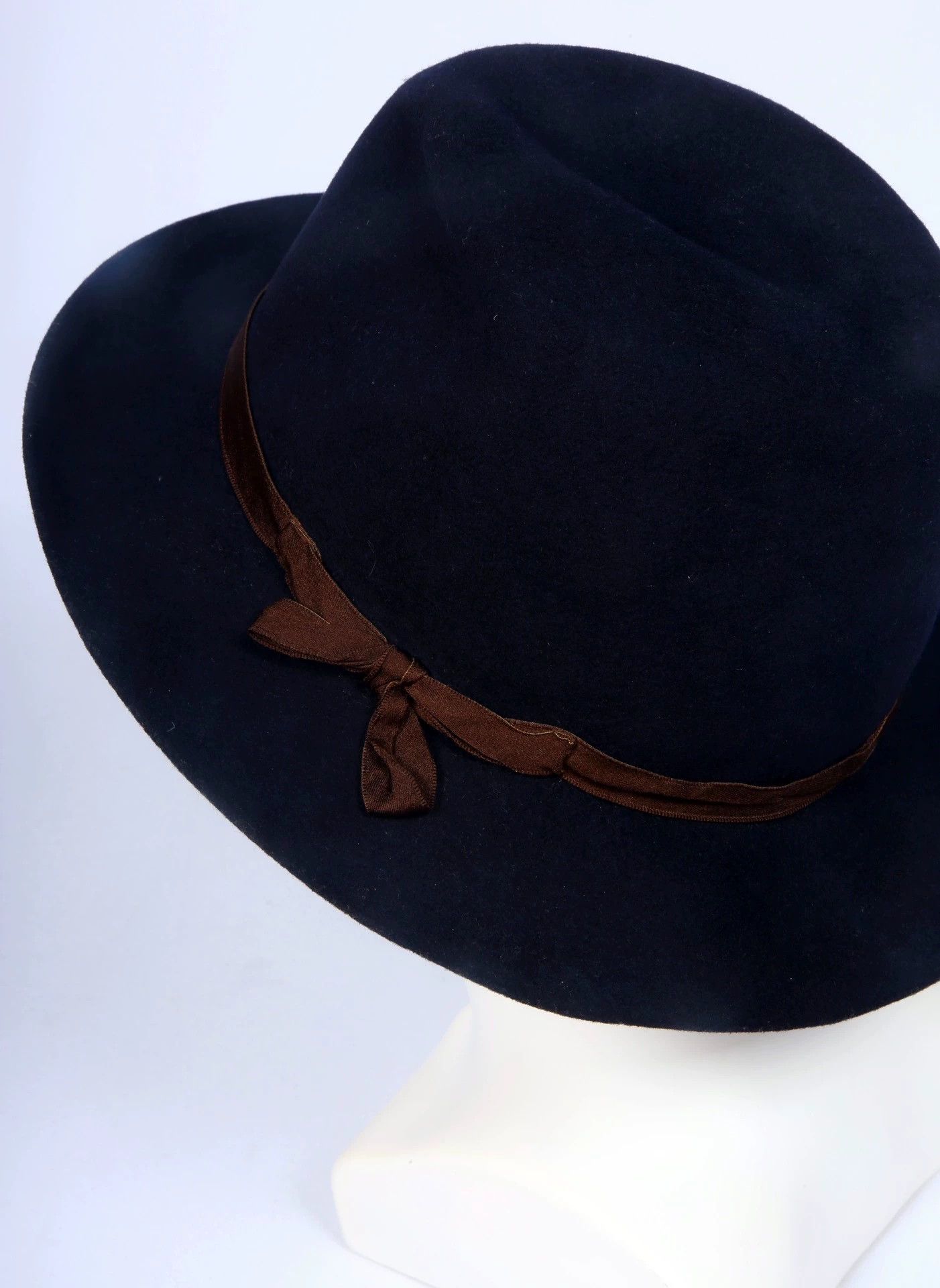 Undercover Undercoverism Kijima Takayuki Navy Trilby Hat 3 Rare Size ONE SIZE - 4 Thumbnail