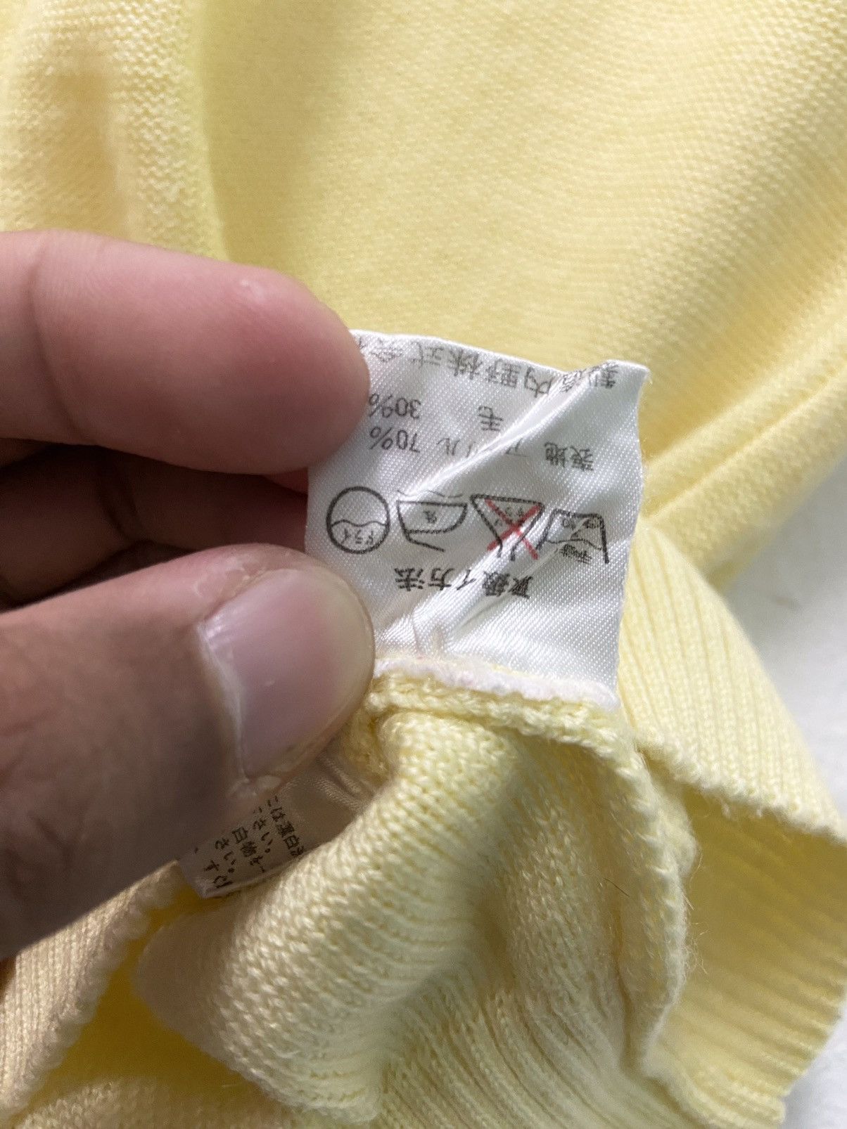 Sergio Tacchini × Vintage Vintage Sergio Tacchini Yellow Vest Size L / US 10 / IT 46 - 8 Thumbnail