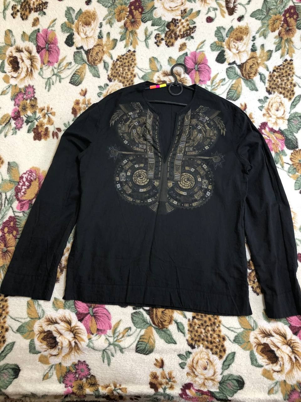 Just Cavalli Just Cavalli Men's Embroidered Long-sleeve Top Size US L / EU 52-54 / 3 - 1 Thumbnail
