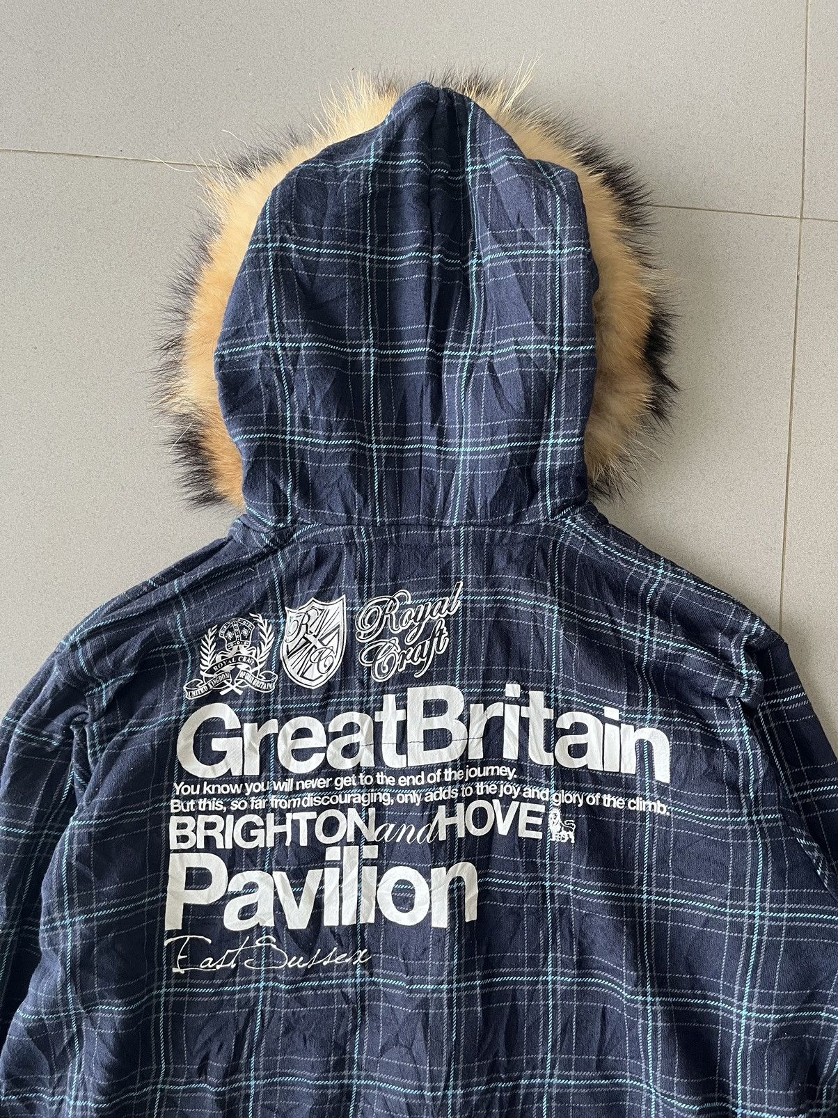 If Six Was Nine × Japanese Brand × Le Grande Bleu (L.G.B.) Japanese~Royal Craft Poem Fur Hoodie Gothic Ifsix Lgb Style Size US L / EU 52-54 / 3 - 5 Thumbnail