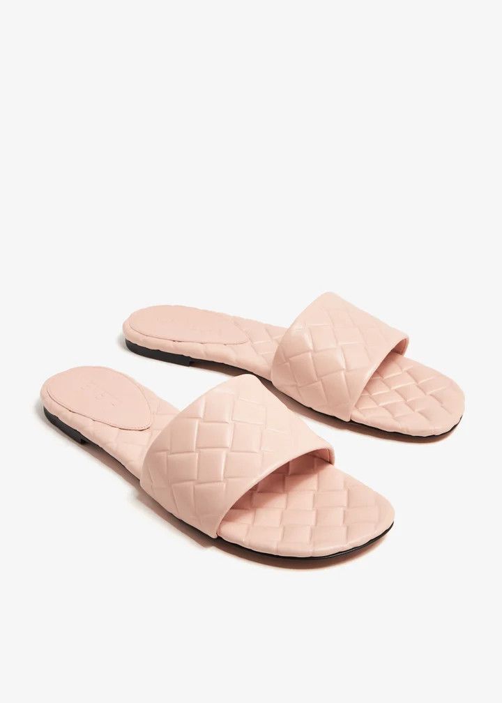 Bottega Veneta o1s1rm1025 Amy Flat Mules in Pink Size US 10 / IT 40 - 4 Thumbnail
