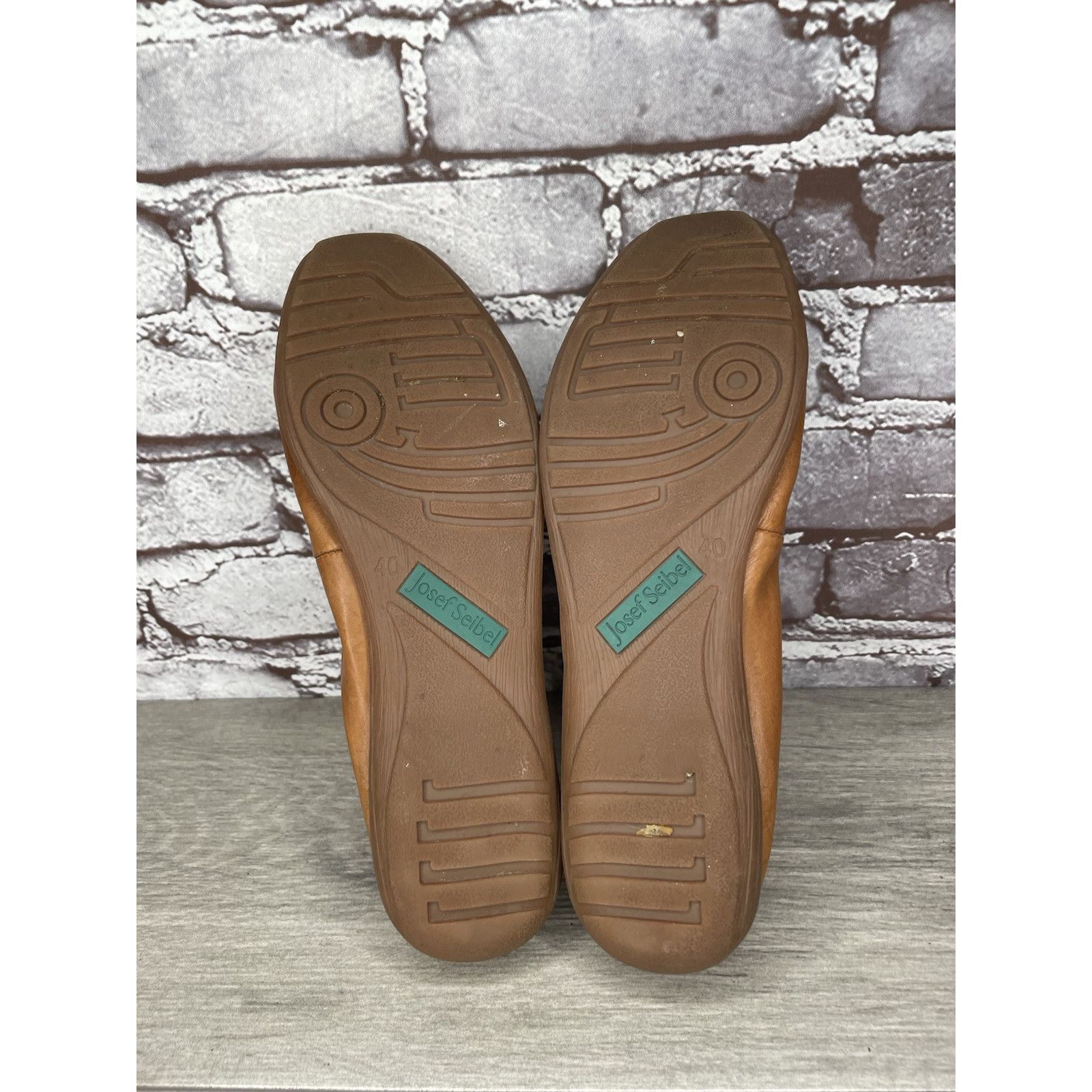 JOSEF SEIBAL Josef Seibel Fenja Brown Leather Ballerina Ballet Flats Wome Size US 9.5 / IT 39.5 - 9 Thumbnail