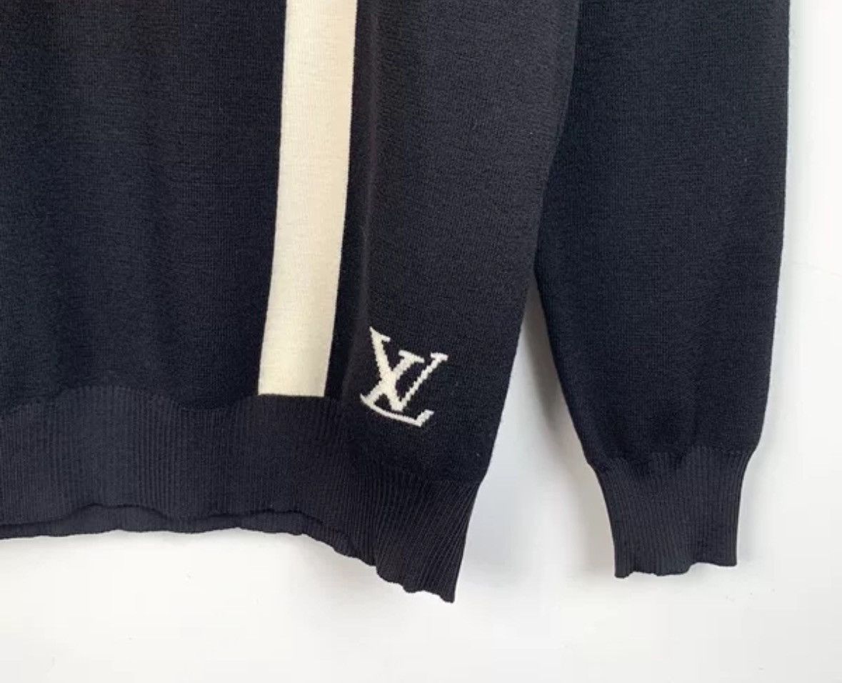 Louis Vuitton Louis Vuitton Lv Black Logo Letter Pattern Sweater Size US XS / EU 42 / 0 - 4 Thumbnail