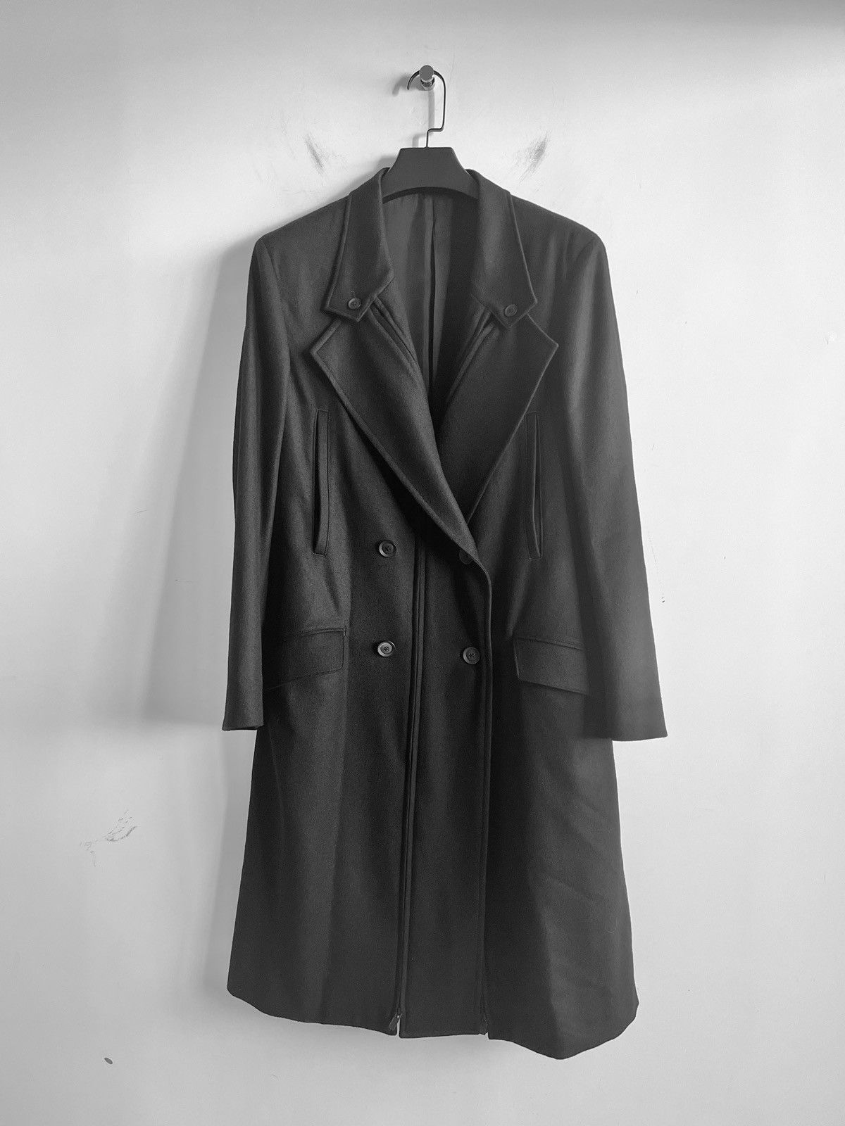 Yohji Yamamoto Yohji Yamamoto Pour Homme CENTER F Double Breasted LONG JKT Size US S / EU 44-46 / 1 - 3 Thumbnail
