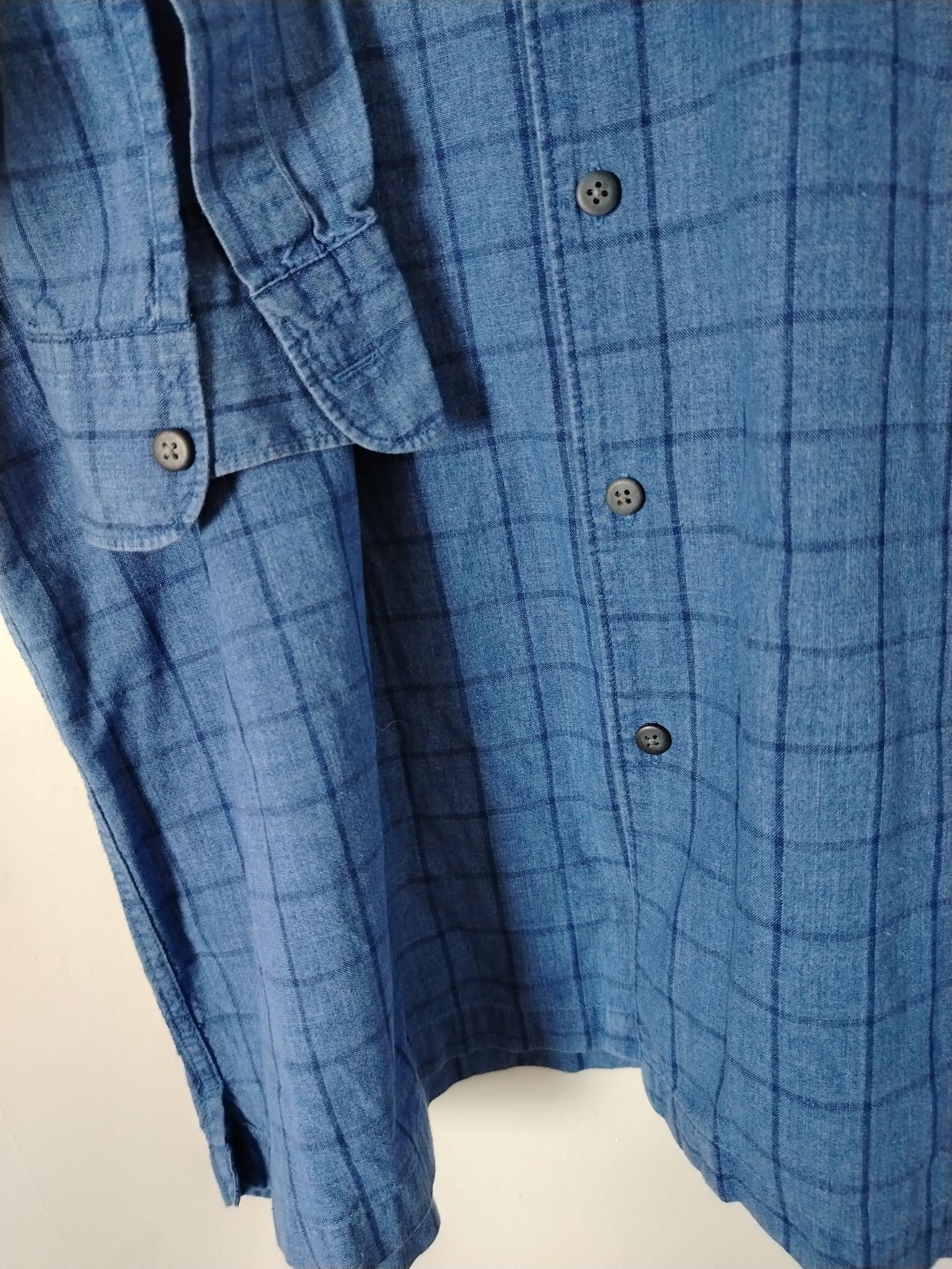 Other Pre-Loved Shirt Men's M Blue Checked Long Sleeve Button Size US M / EU 48-50 / 2 - 4 Thumbnail