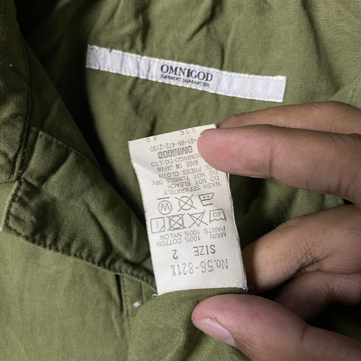 Japanese Brand × OMNIGOD omnigod japan military half button unique shirt Size US L / EU 52-54 / 3 - 3 Thumbnail