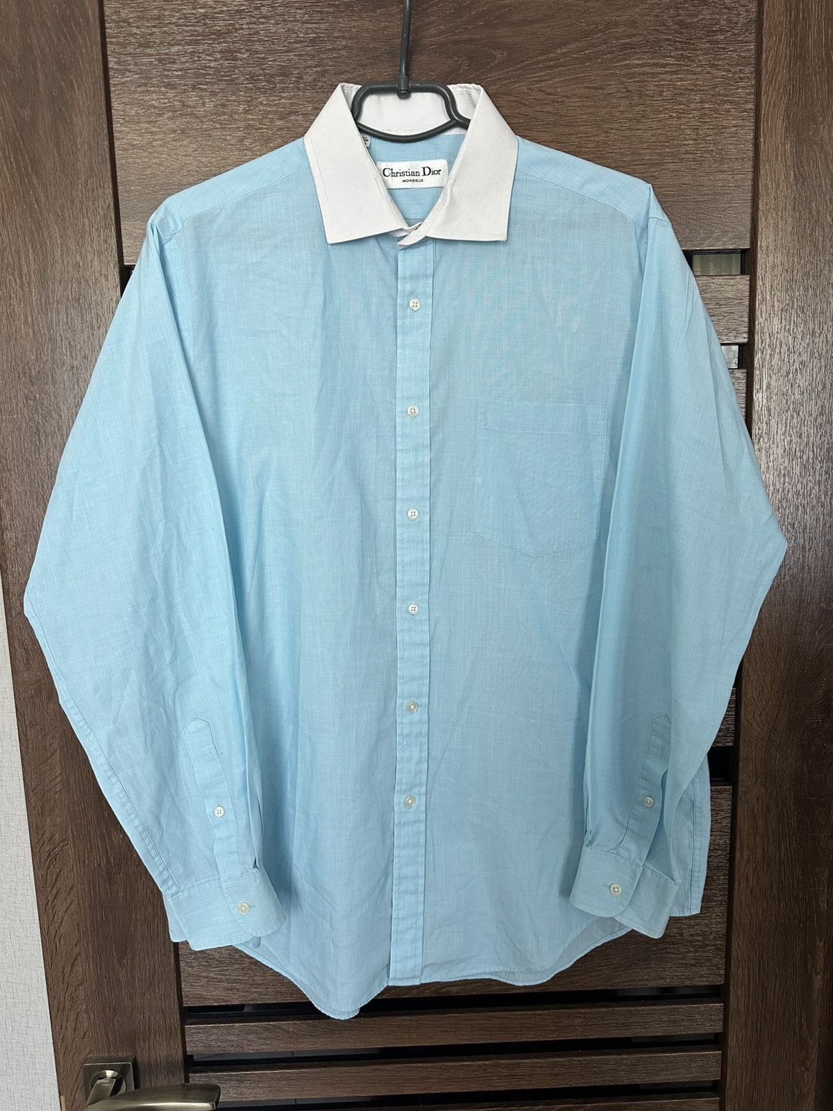 Christian Dior Monsieur Christian Dior Monsieur Shirt Button Up Long Sleeve Vintage Size US L / EU 52-54 / 3 - 1 Thumbnail