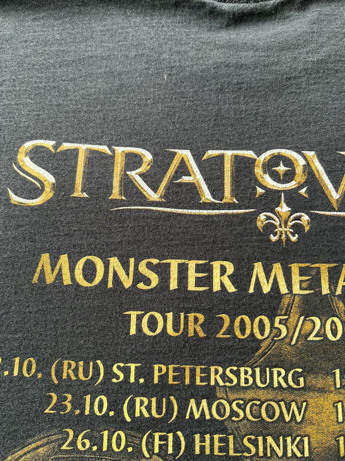 Band Tees Vintage 2005 Stratovarius Gotterdammerung Monster Metal Size US XL / EU 56 / 4 - 15 Thumbnail