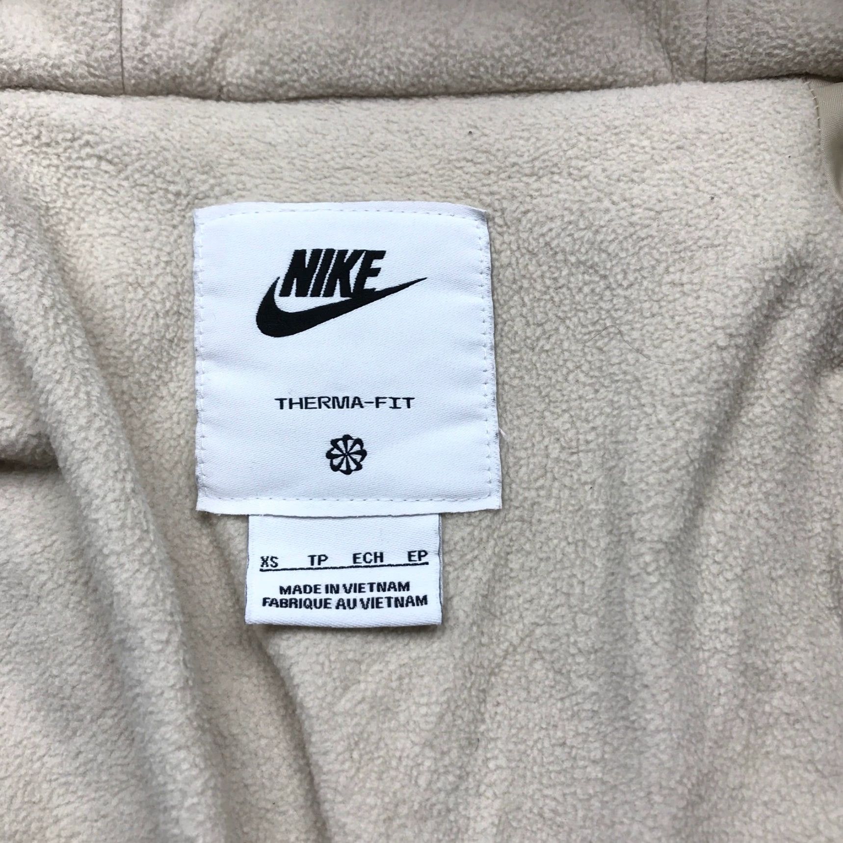 Nike Nike Sportswear Therma‑FIT Legacy Hooded Jacket Mens XS Beige DD6857‑206 Size US XS / EU 42 / 0 - 4 Thumbnail