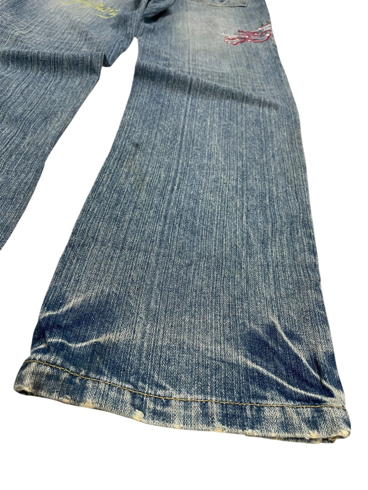 Hysteric Glamour Vision of Japan Embroidery Tiger Karakuri Gumu Design Size US 31 - 17 Thumbnail
