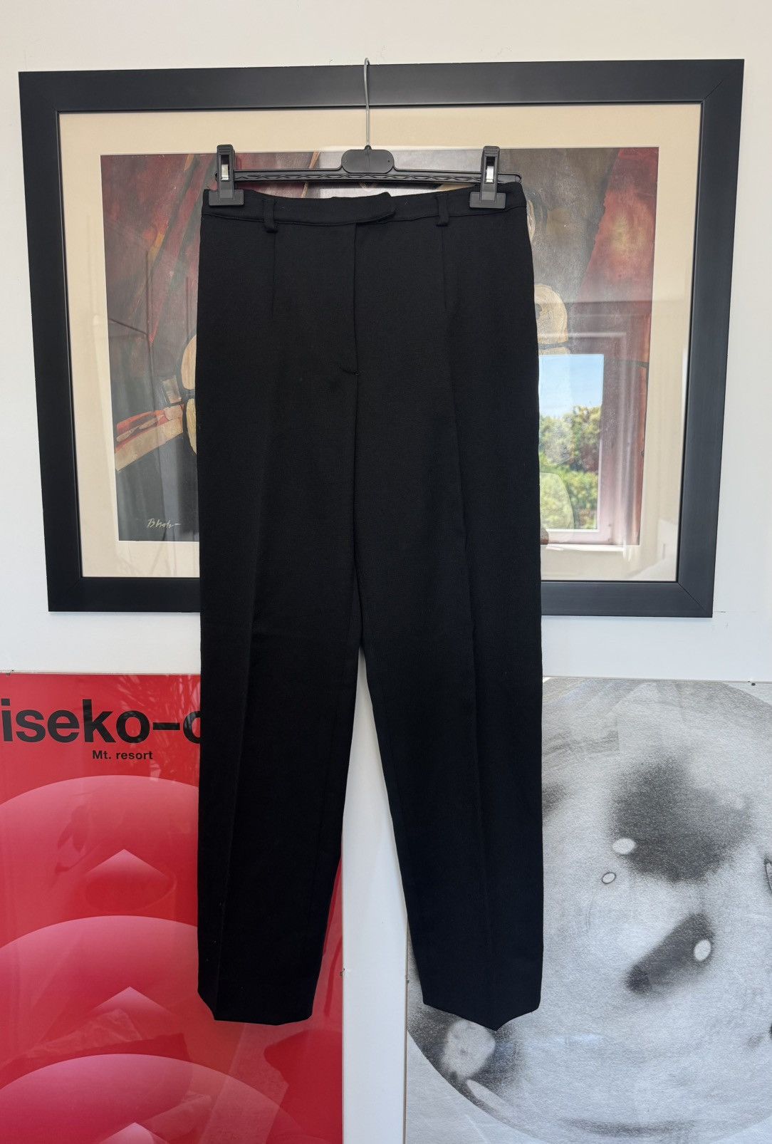 Valentino Vintage 90s Valentino Wool Black Casual Pant Designer Rare Size 28" / US 6 / IT 42 - 1 Thumbnail