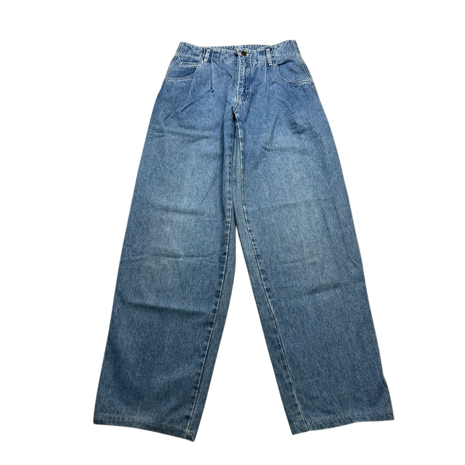 Vintage Vintage Lizwear Women’s Wide Leg Blue Denim Jeans Sz 10 Size 32" / US 10 / IT 46 - 1 Thumbnail
