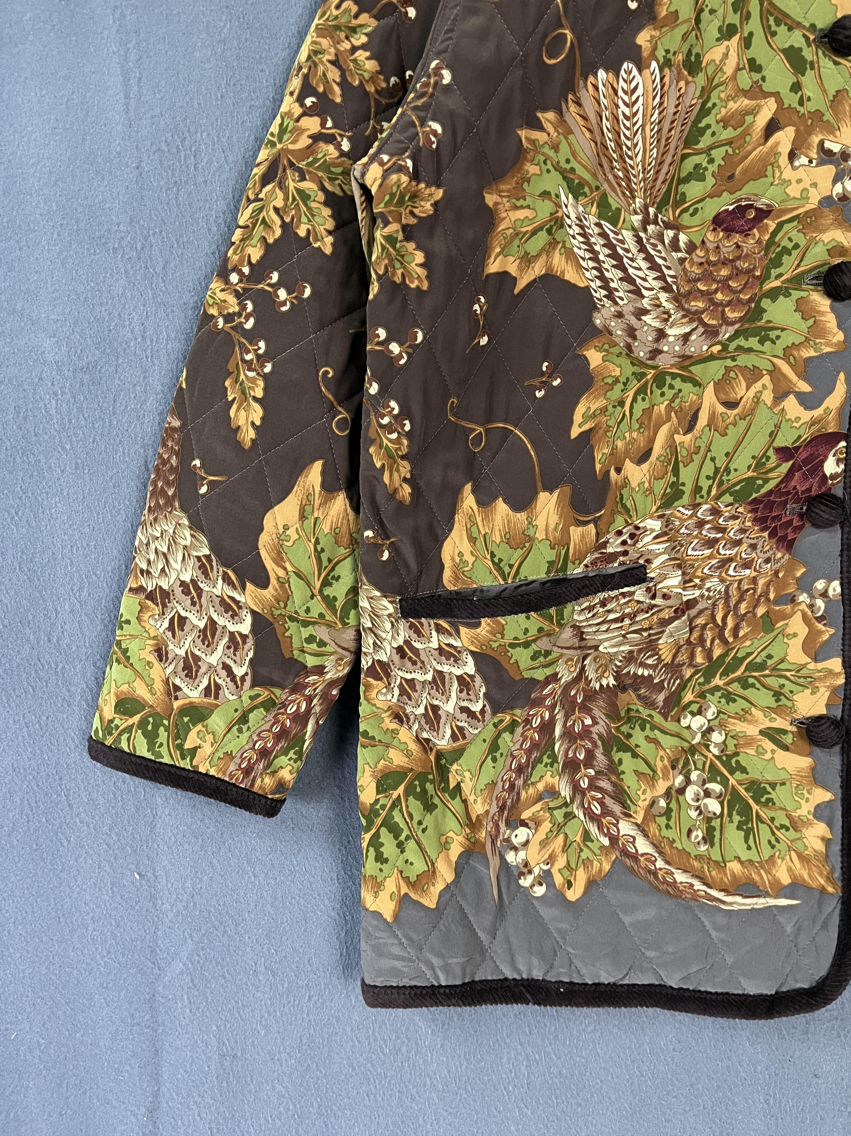 Japanese Brand Artwork of Noble American with Nature AOP Quilted Jacket Size US M / EU 48-50 / 2 - 4 Thumbnail