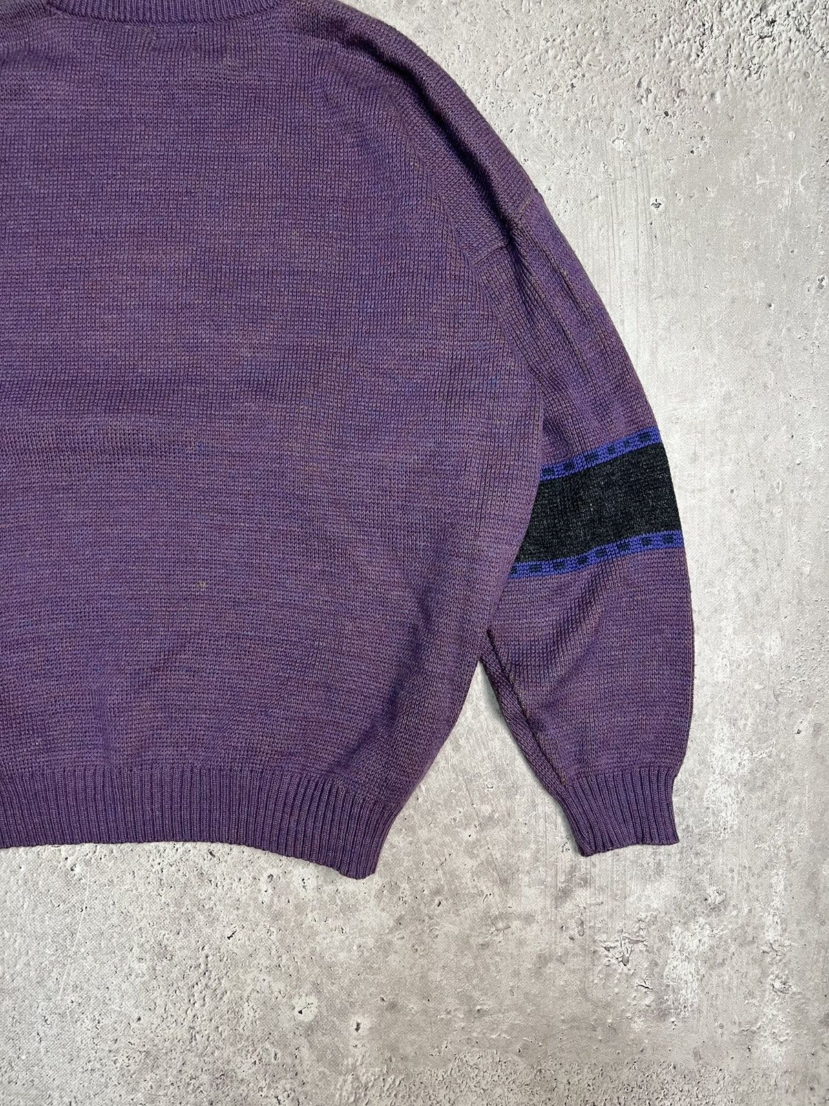 Homespun Knitwear RAPIDO SPIRIT Intarsia palace WOOL motive graphic SWEATER Size US L / EU 52-54 / 3 - 9 Thumbnail