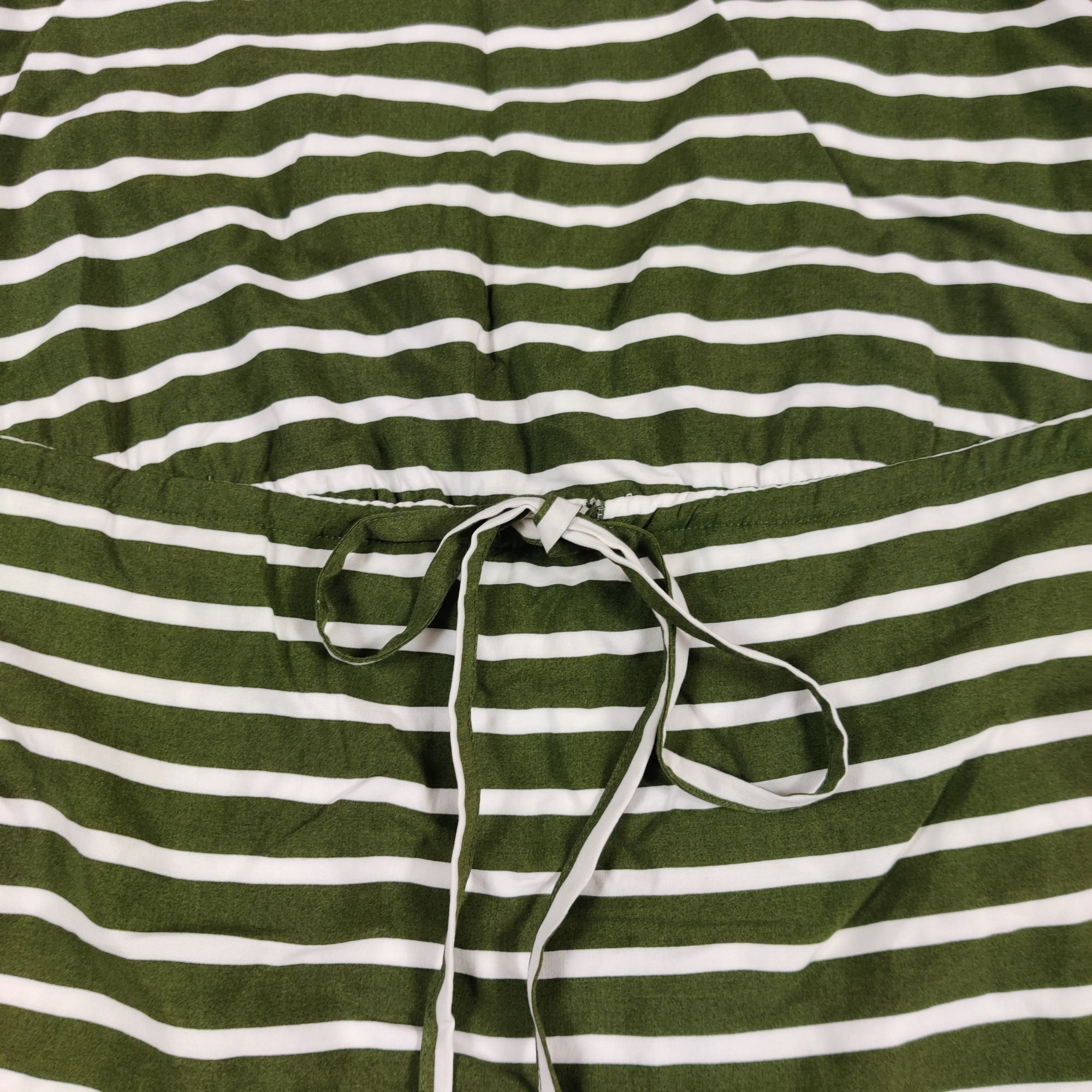 Old Navy Old Navy XS Green White Striped Short Sleeve Dress Tie Waist Size XS / US 0-2 / IT 36-38 - 4 Thumbnail