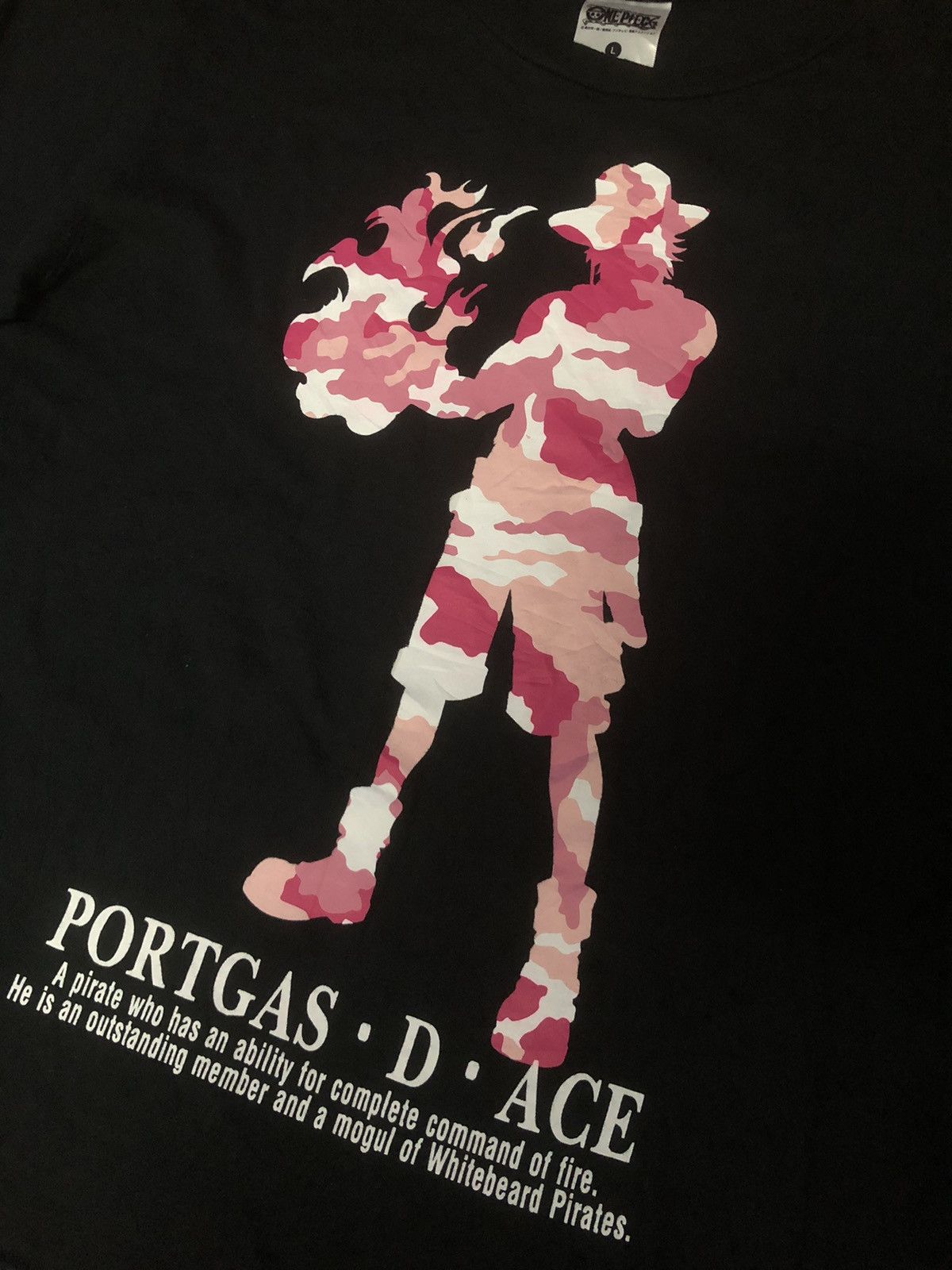 Japanese Brand × One Piece One Piece Portgas D Ace Camo Long Sleeve Shirt Size US L / EU 52-54 / 3 - 5 Thumbnail