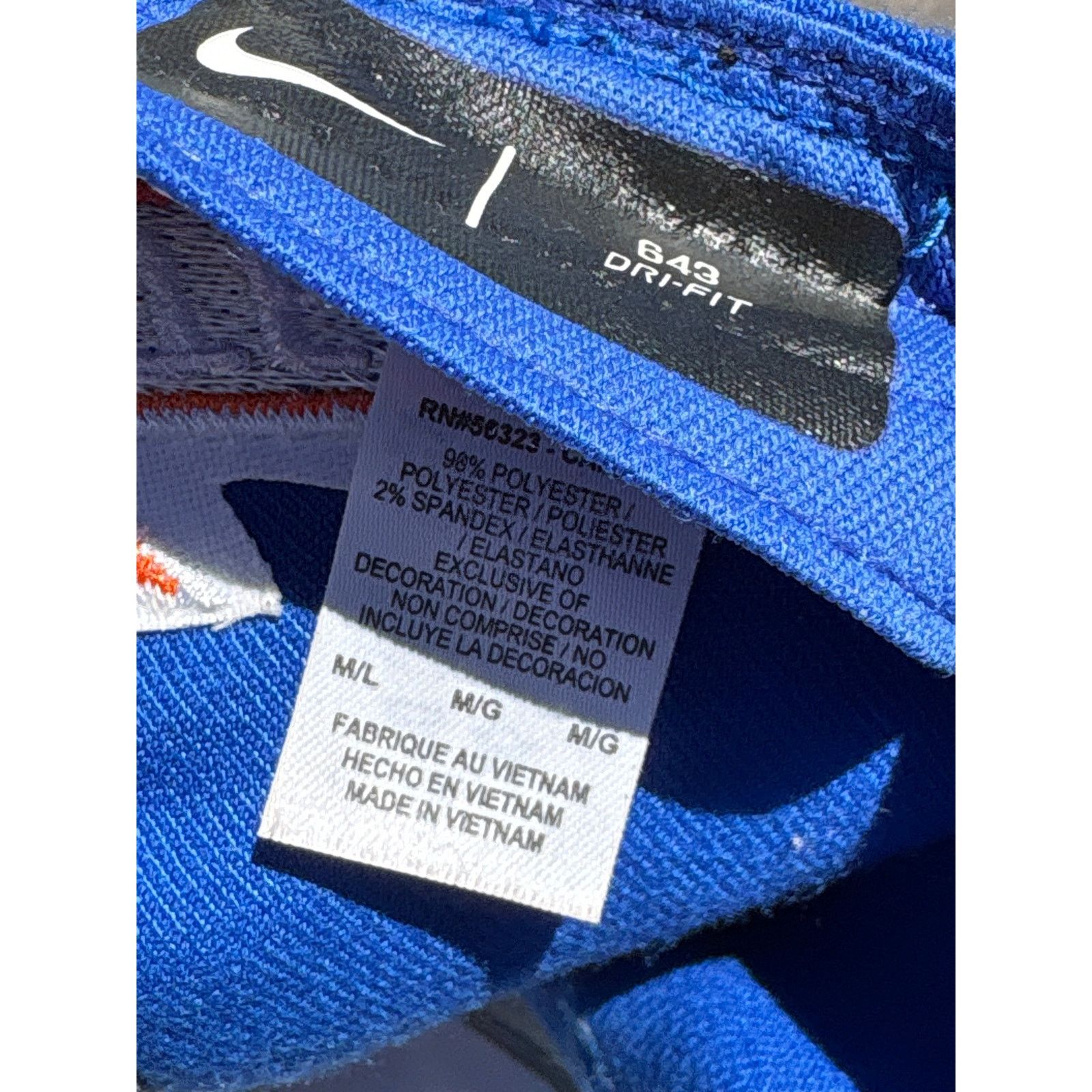 Nike Boise State Nike Fitted M/L hat Blue Orange broncos logo Size ONE SIZE - 6 Thumbnail