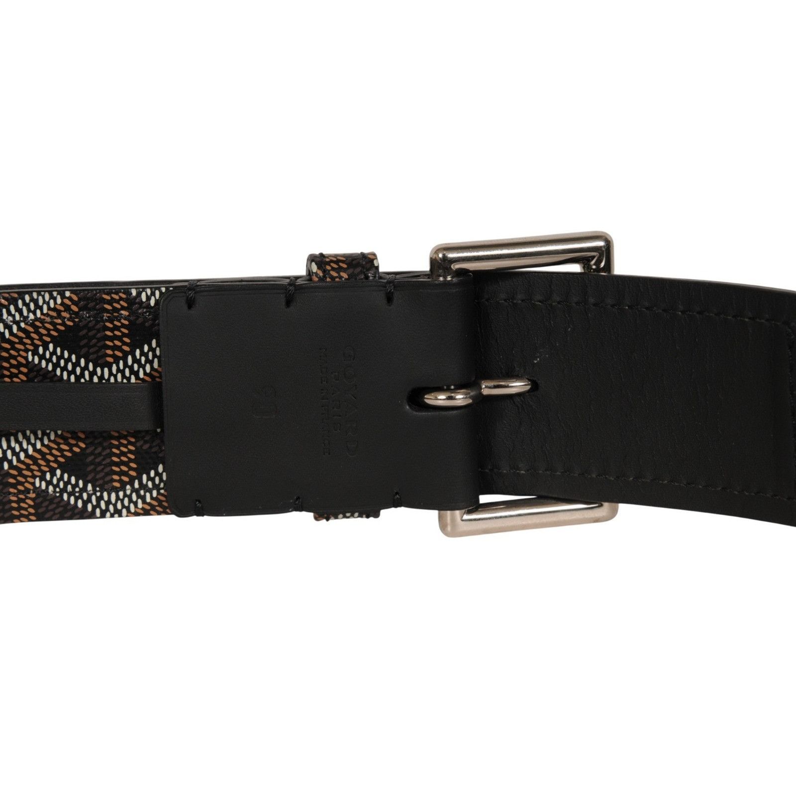 Goyard Florida II Belt 90 29 30 31 Black Brown Goyardine Canvas Size ONE SIZE - 11 Thumbnail