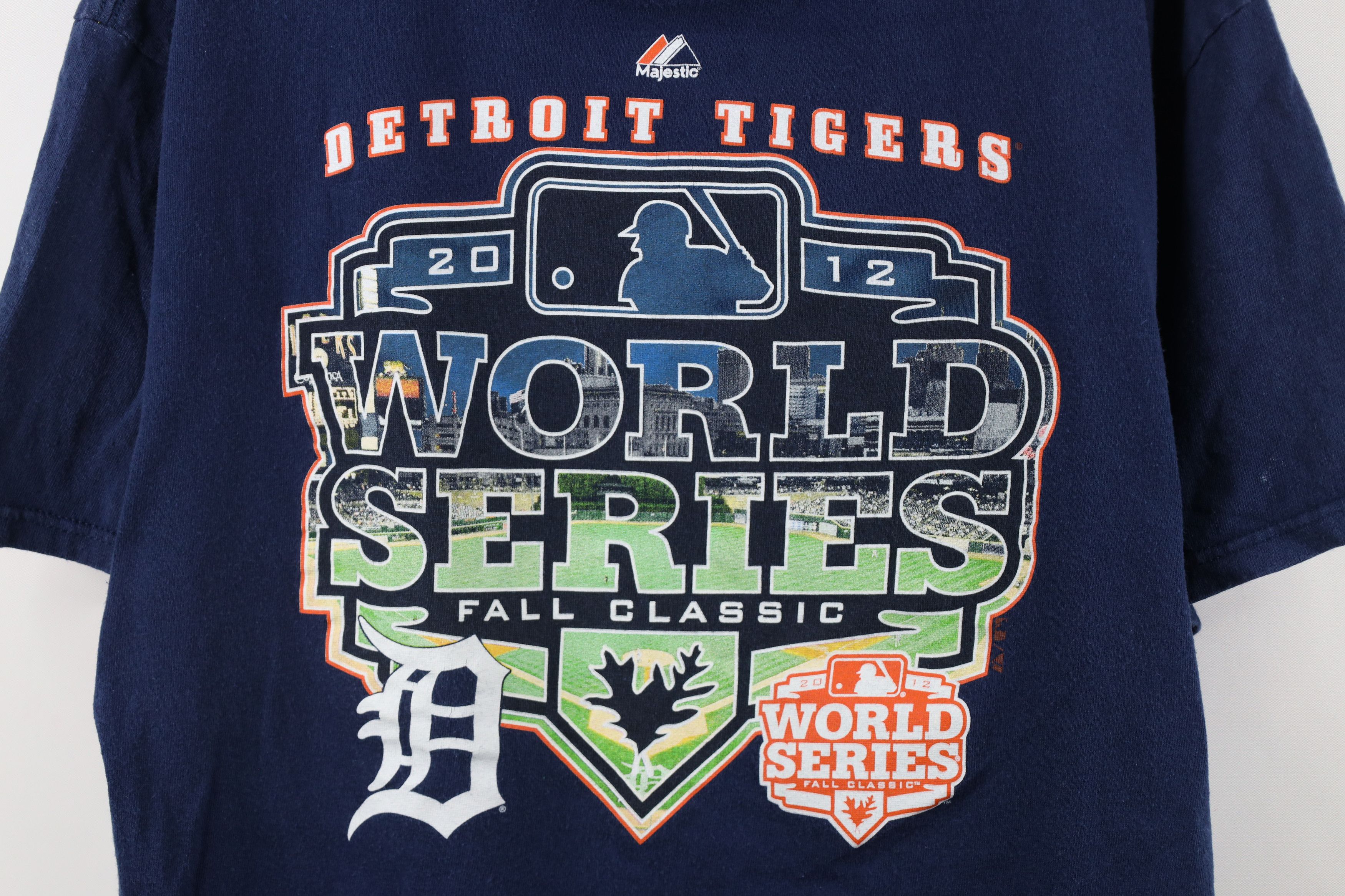 Majestic × Vintage Vintage Y2K Majestic World Series Detroit Tigers T-Shirt Size US XL / EU 56 / 4 - 4 Thumbnail