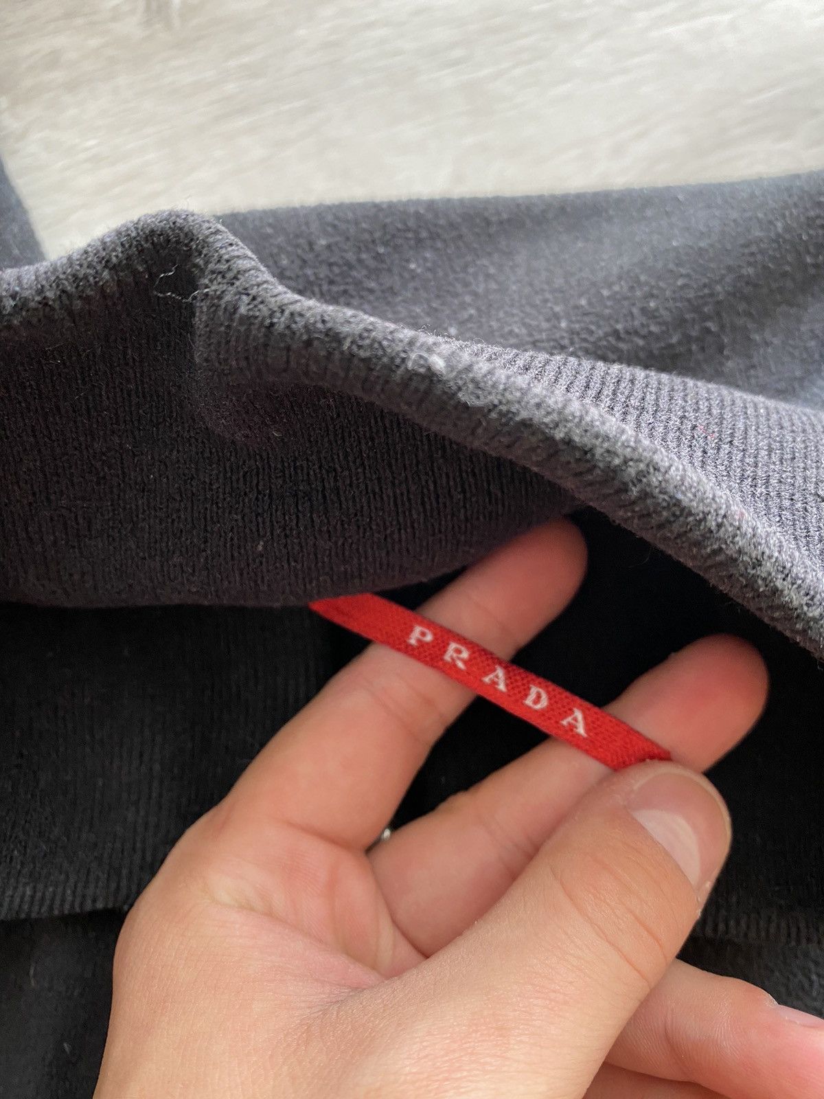Prada × Vintage Prada 1/3 Zip Fleece Sweater Size XL / US 12-14 / IT 48-50 - 4 Thumbnail