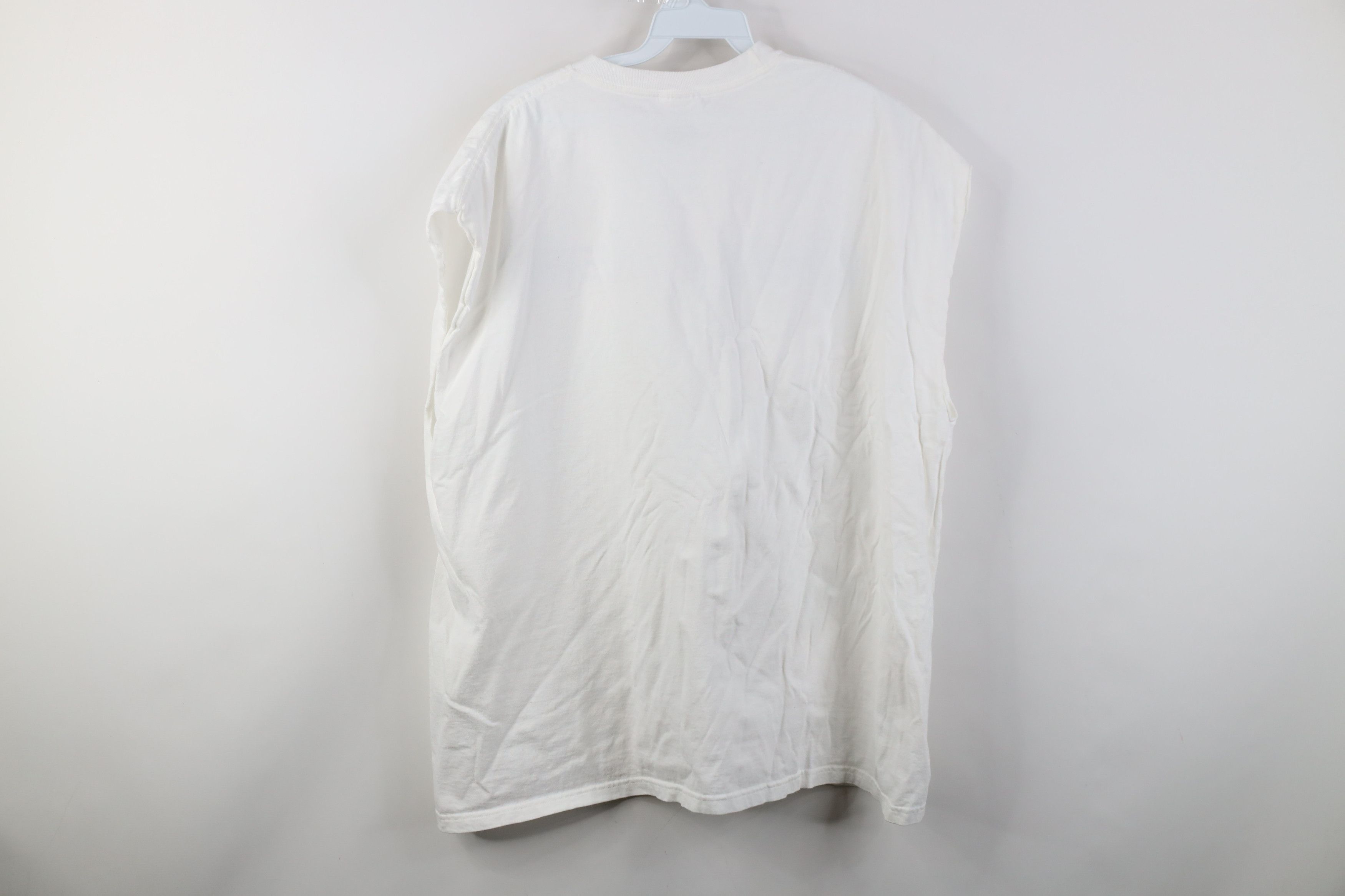 Adidas Vintage 90s Y2K Adidas Striped Cut Off Sleeveless T-Shirt Size US XL / EU 56 / 4 - 10 Thumbnail
