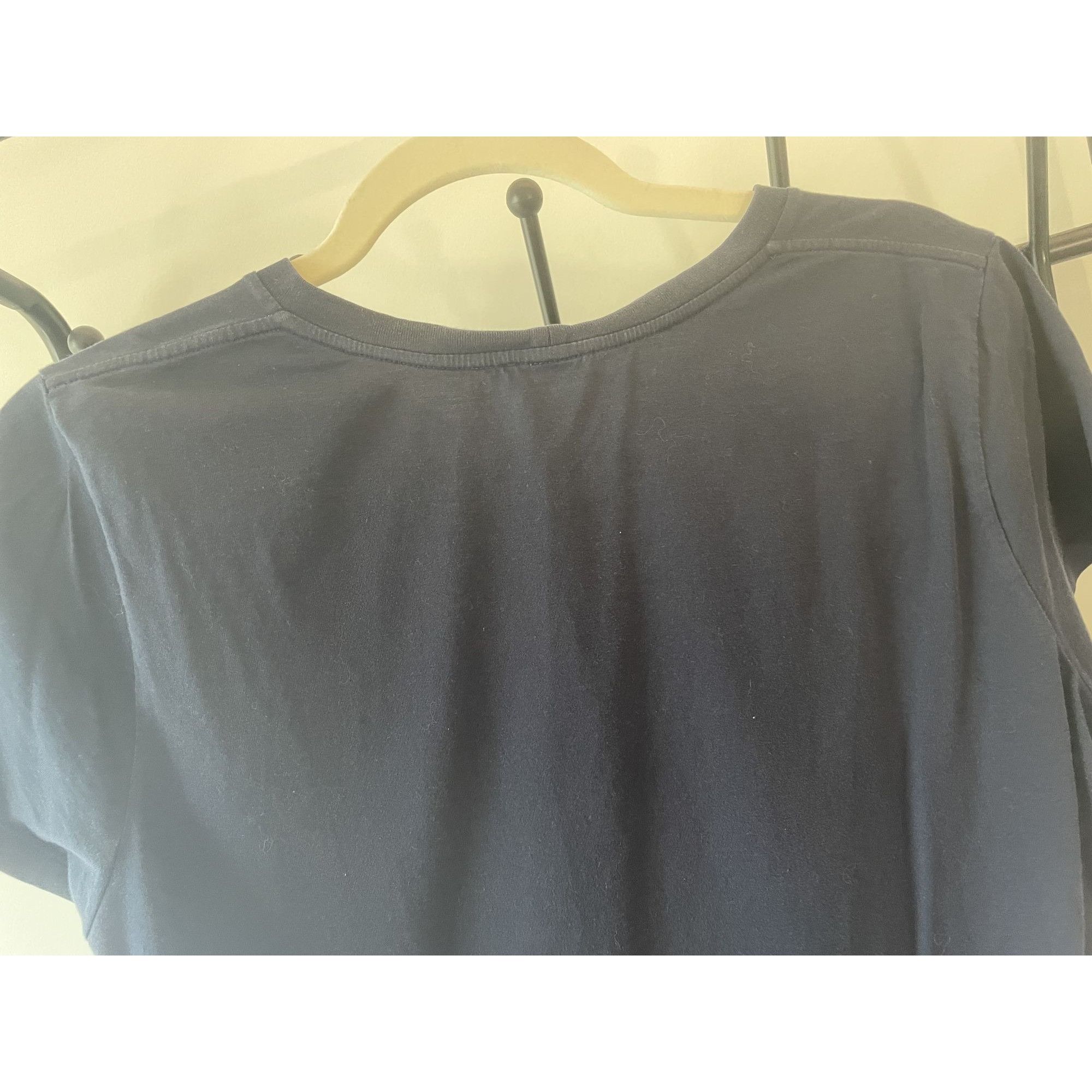 Celine Celine Navy Blue Logo T-Shirt Womens L 100% Cotton Size L / US 10 / IT 46 - 3 Thumbnail