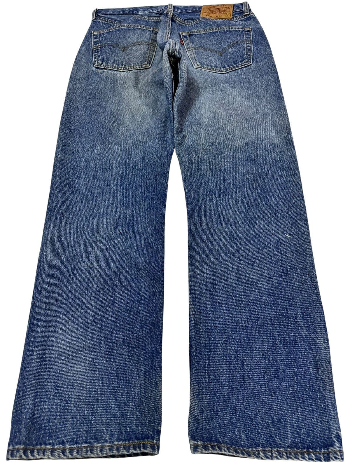 Levi's Vtg 90s Levis 501 Distressed Ripped Jeans Size US 31 - 2 Thumbnail
