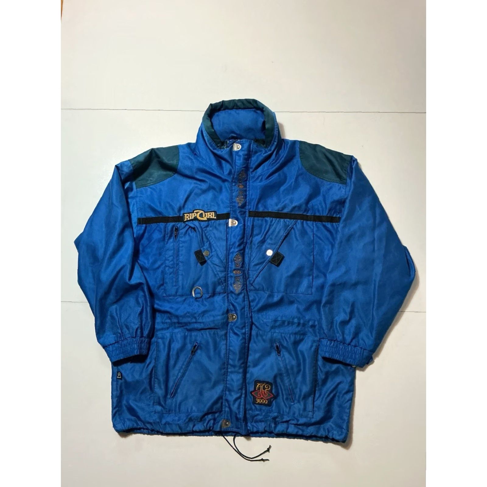 Rip Curl VINTAGE Rip Curl ALP 3000 Jacket XL Blue Snow Ski Zip Mens 90s CelTech Waterproof Full Zip Hooded Size US XL / EU 56 / 4 - 3 Thumbnail