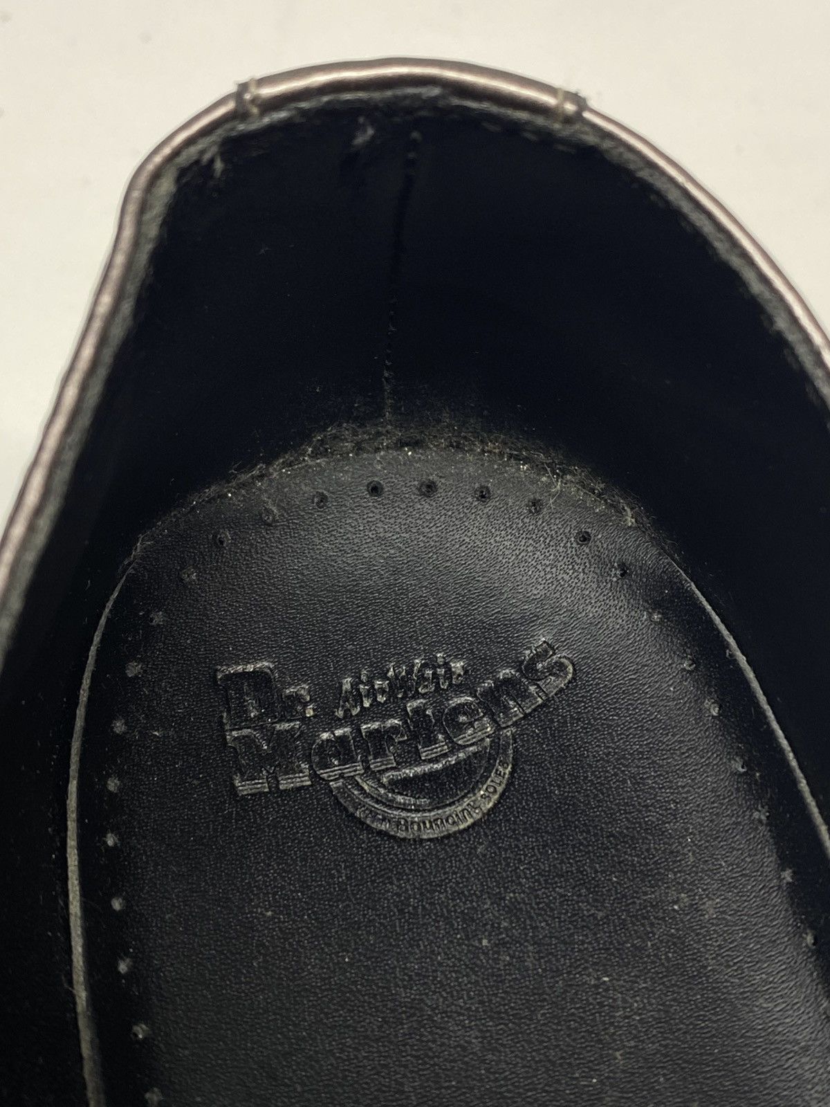 Dr. Martens Dr Martens Enamel Eye Pewter Patent Leather Lace Up Oxfords Size US 6 / EU 39 - 19 Thumbnail
