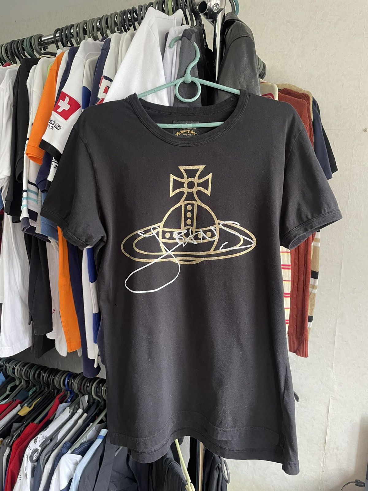 Vivienne Westwood Vivienne Westwood Anglomania Orb Print Tee T-Shirt Big Logo Size US M / EU 48-50 / 2 - 1 Thumbnail