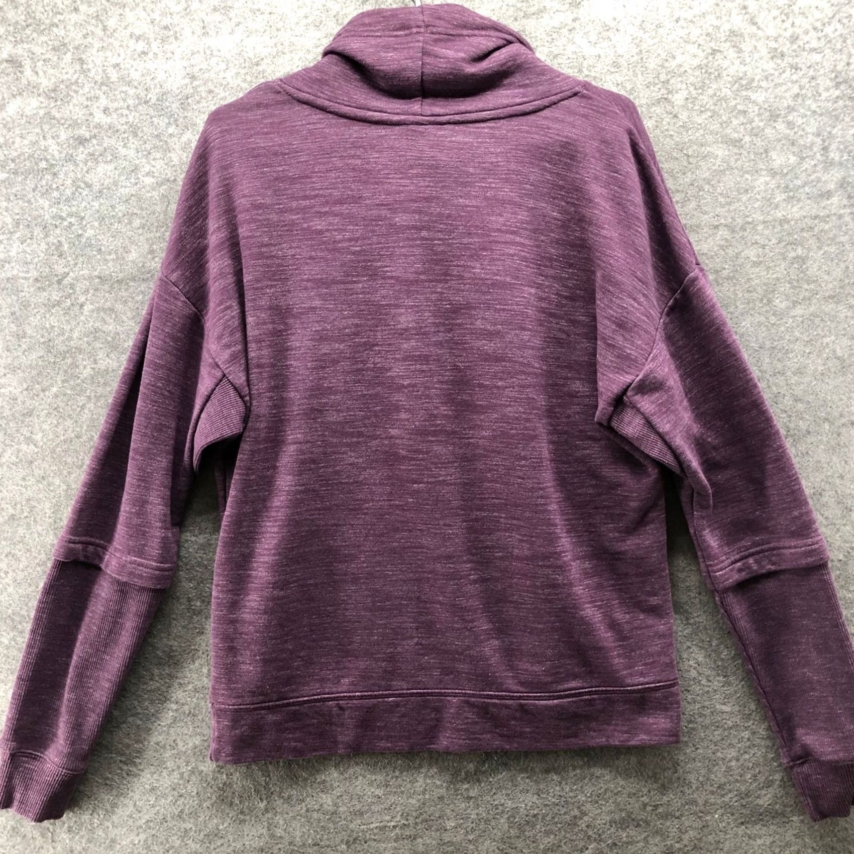 Reebok Reebok Shirt Womens M Purple Cowl Neck Sweatshirt Heathered Pullover Fleece Athletic Size M / US 6-8 / IT 42-44 - 2 Thumbnail