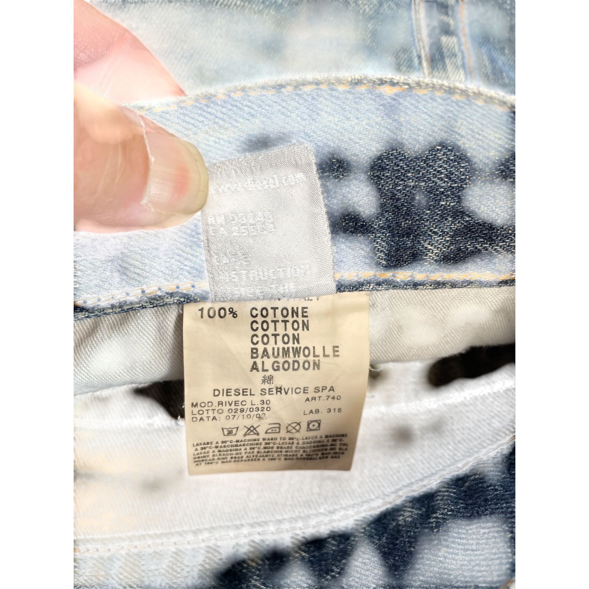 Diesel Diesel Industry Mens Y2K Classic Blue Straight Jeans Size 36 Size US 36 / EU 52 - 7 Thumbnail