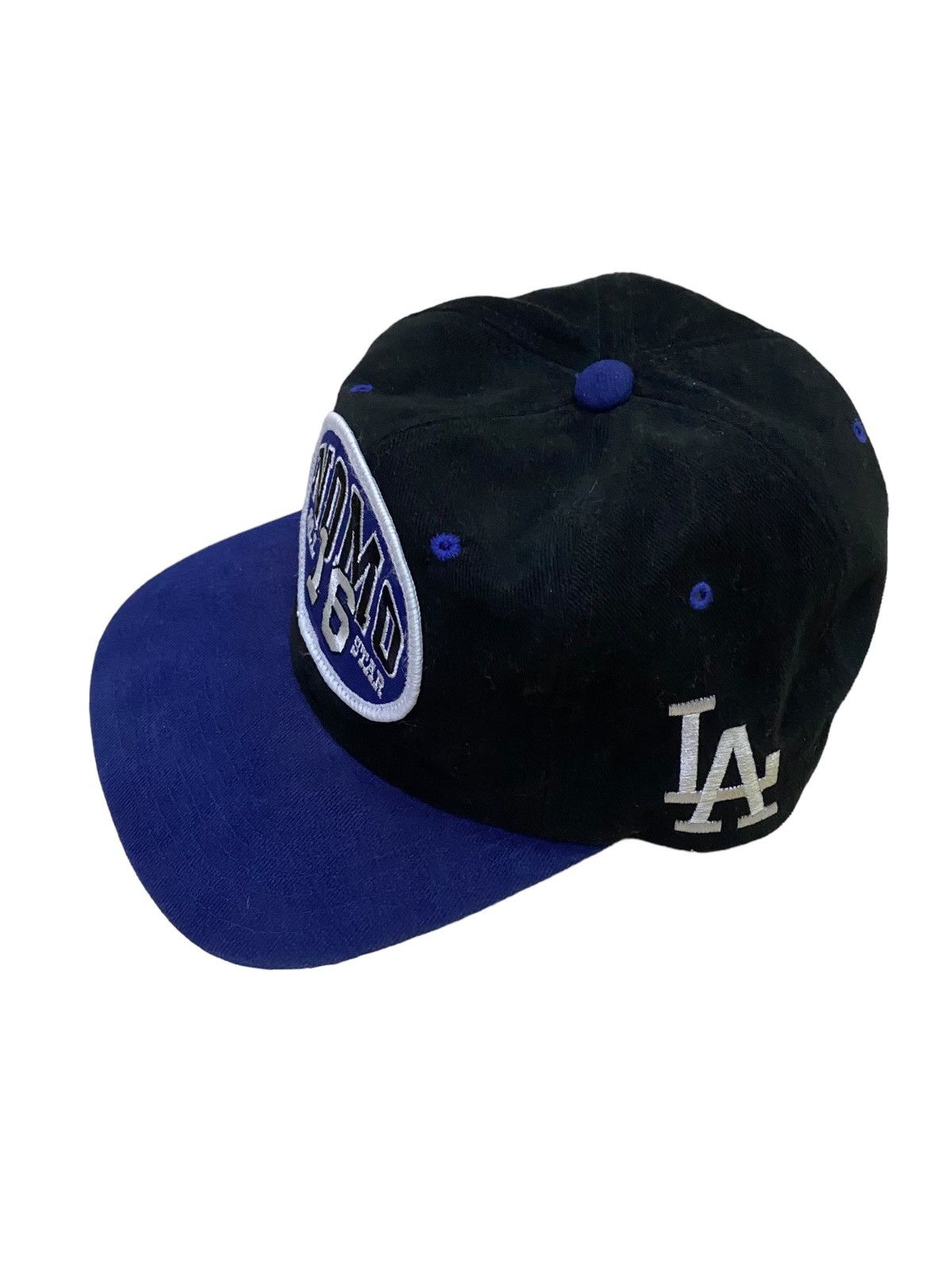 Japanese Brand × MLB × Nutmeg Vintage 90s Nutmeg Los Angeles Dorgers Hideo Nomo Snapback Size ONE SIZE - 3 Thumbnail