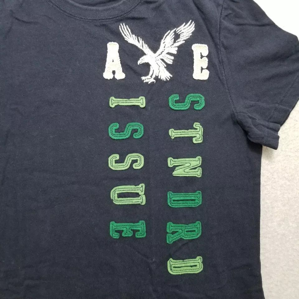American Eagle Outfitters American Eagle Shirt Mens Medium Blue Crew Neck Patch Size US M / EU 48-50 / 2 - 4 Thumbnail
