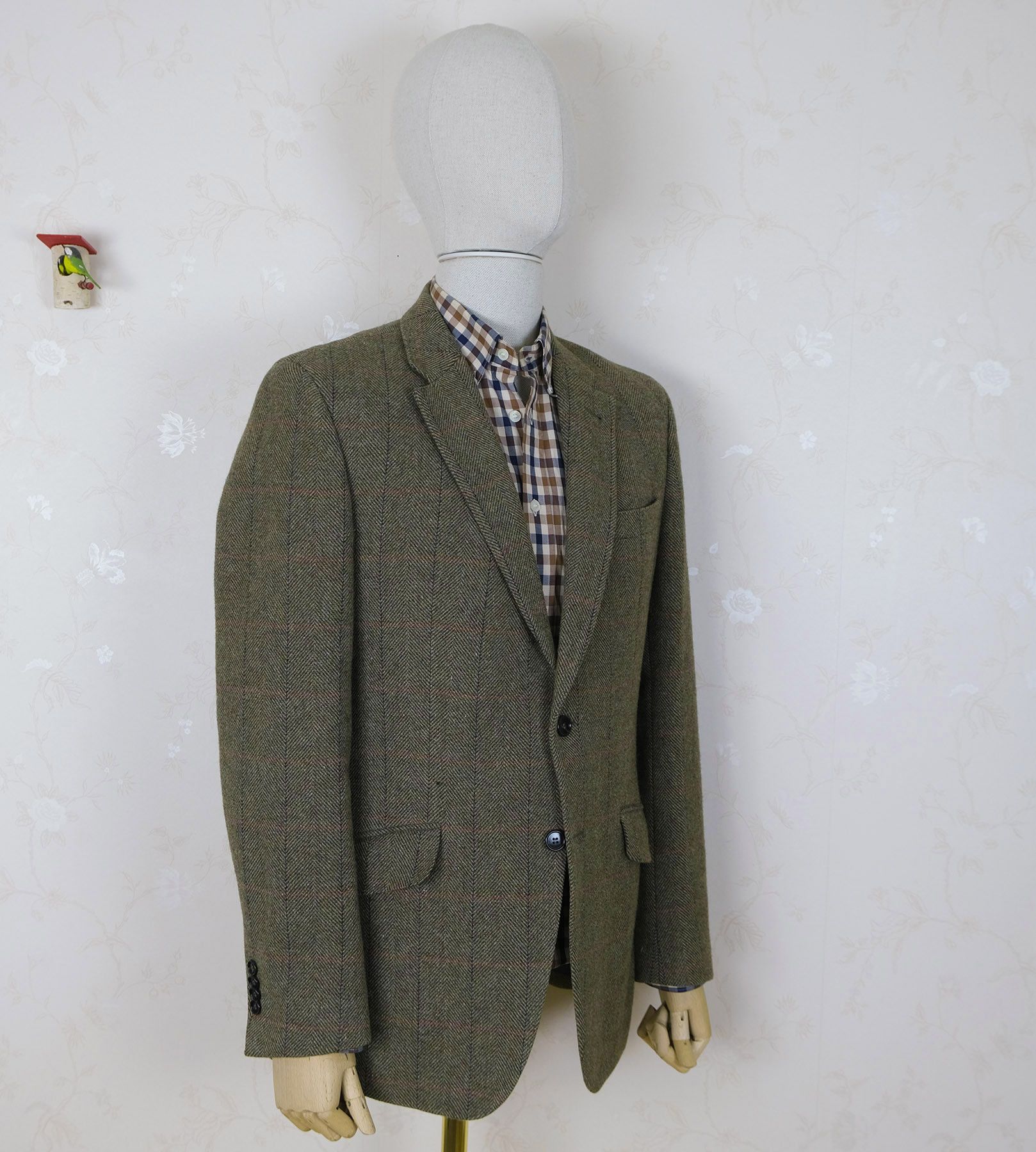 Other Louis Copeland, green tweed jacket, size 40, Lovat tweed Size 40R - 2 Thumbnail