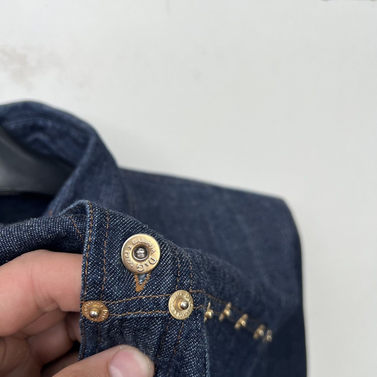 Dolce & Gabbana Dolce & Gabbana denim shirt Size US XL / EU 56 / 4 - 4 Thumbnail