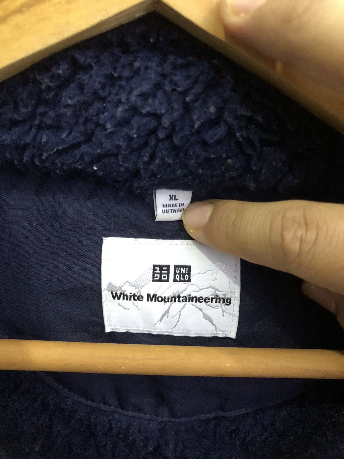 Uniqlo × White Mountaineering Uniqlo x White Mountaineering Navy Fleece Pullover Size US XL / EU 56 / 4 - 8 Thumbnail