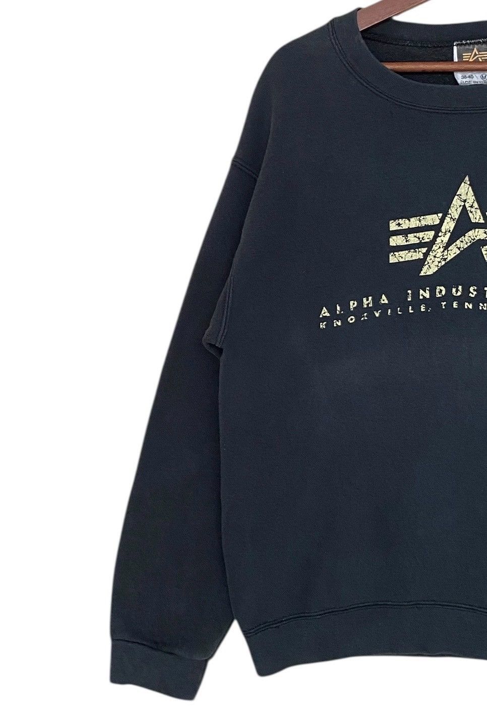 Alpha Industries × Japanese Brand × Vintage Vintage Japanese Brand Alpha Industries Sweatshirt 1990s Size US M / EU 48-50 / 2 - 3 Thumbnail