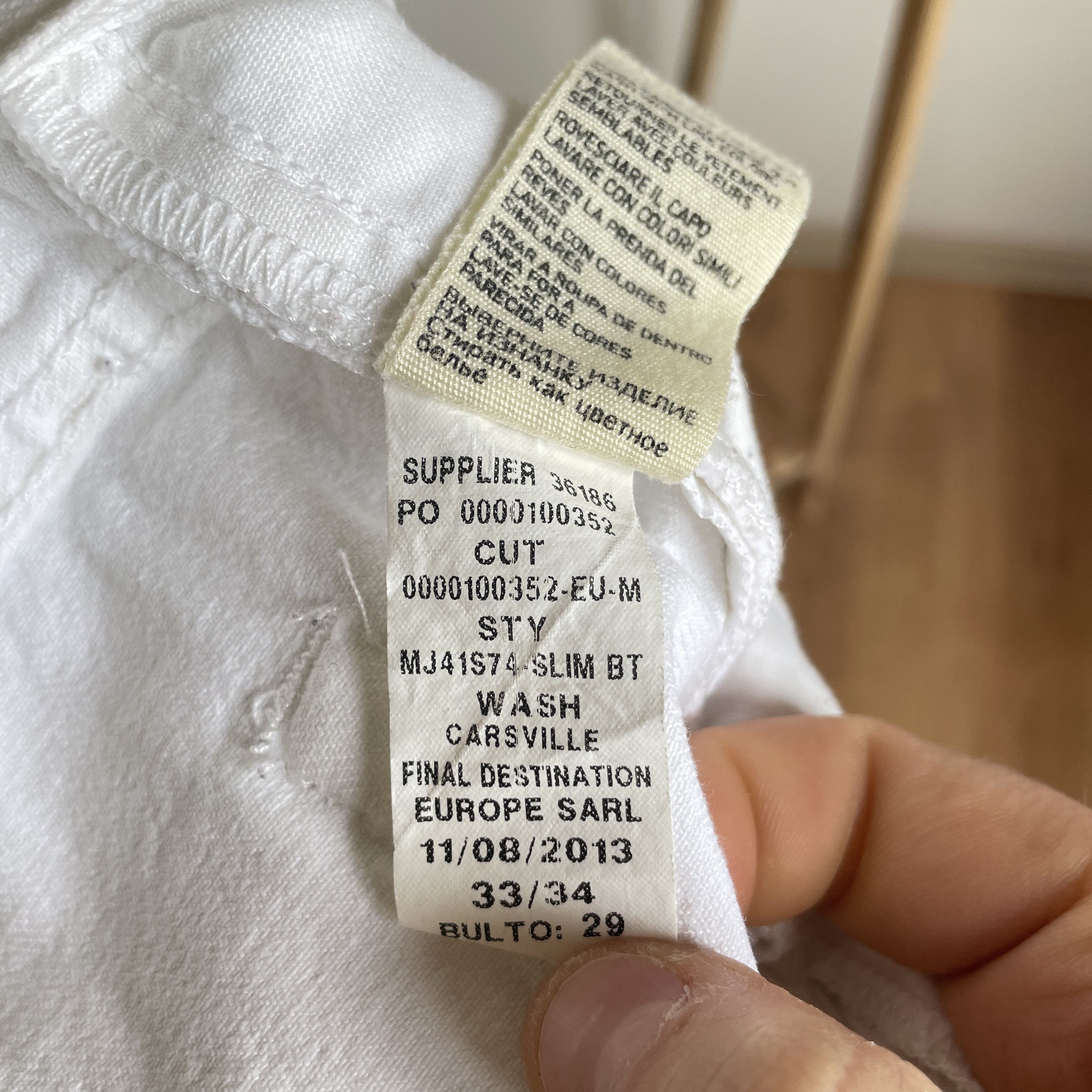 Denim & Supply Ralph Lauren Denim And Supply Ralph Lauren Distressed Slim White Denim Size US 33 - 13 Thumbnail