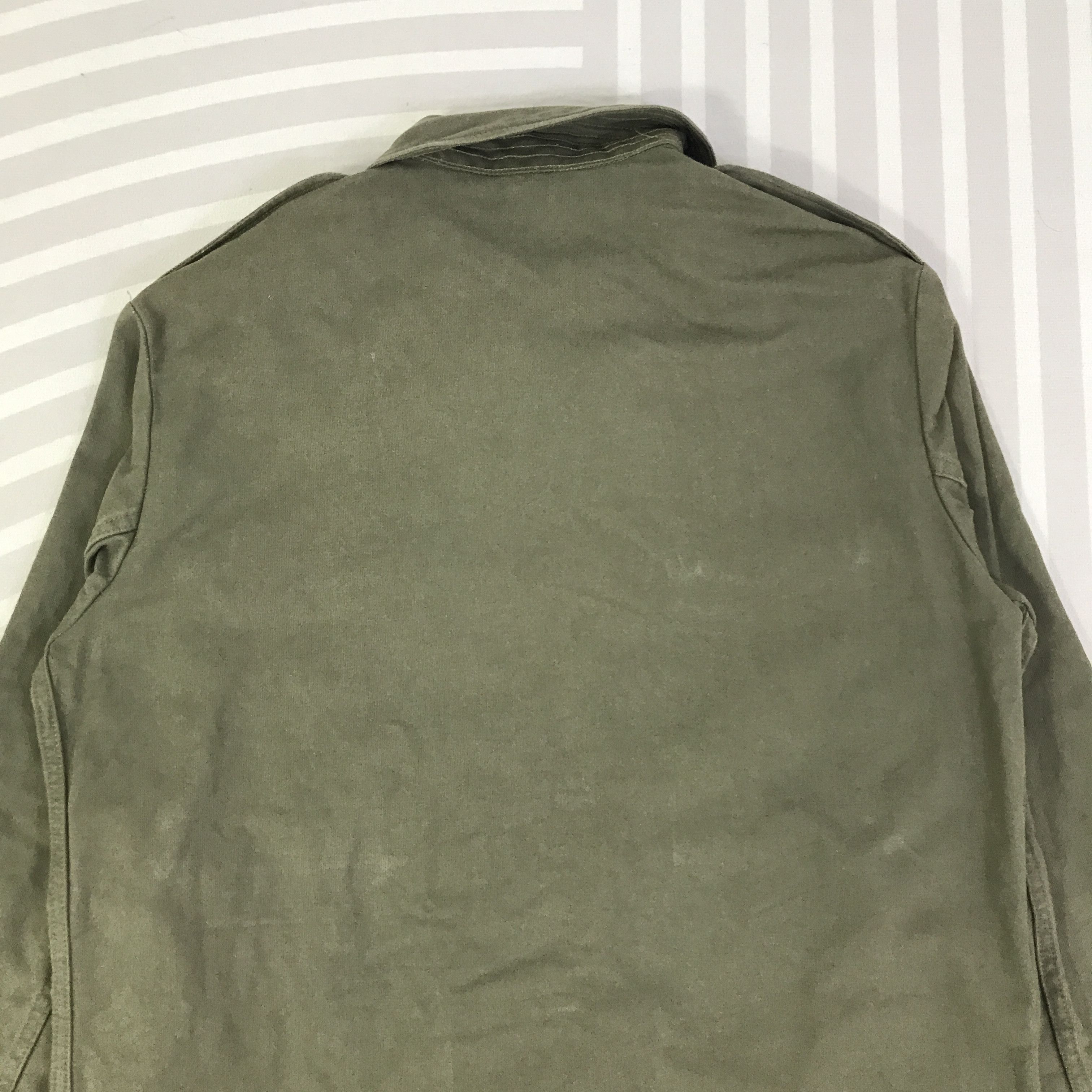 Vintage Vintage Army button Jacket K114B19 Size US L / EU 52-54 / 3 - 4 Thumbnail